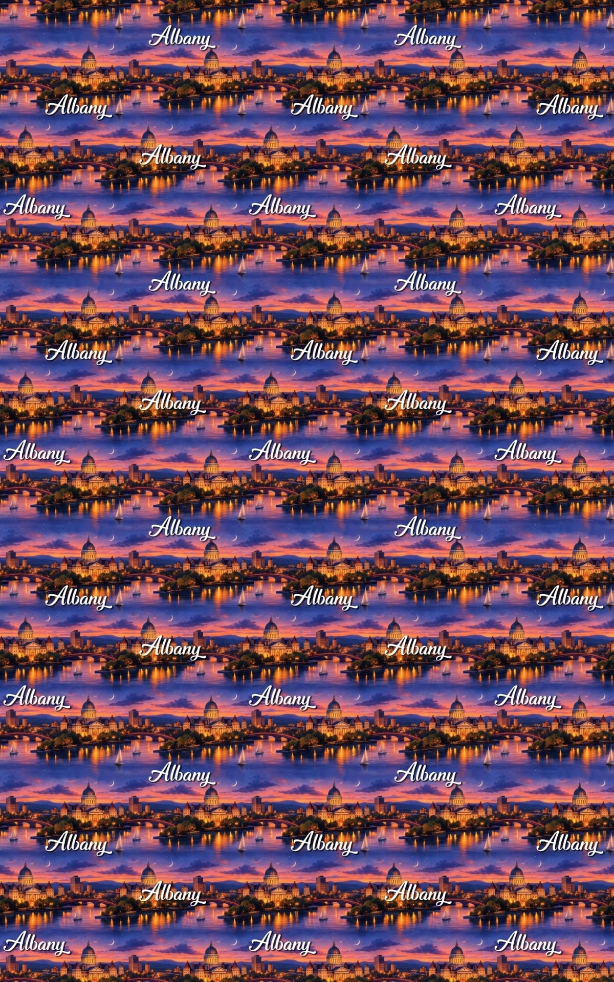 Albany Empire State Gold - London Penny Gift Wrap