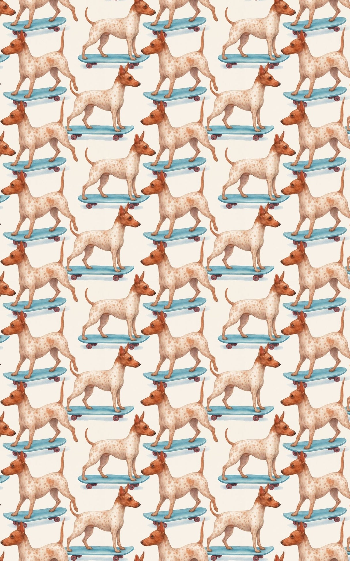 Skater Terrier Style - London Penny Gift Wrap