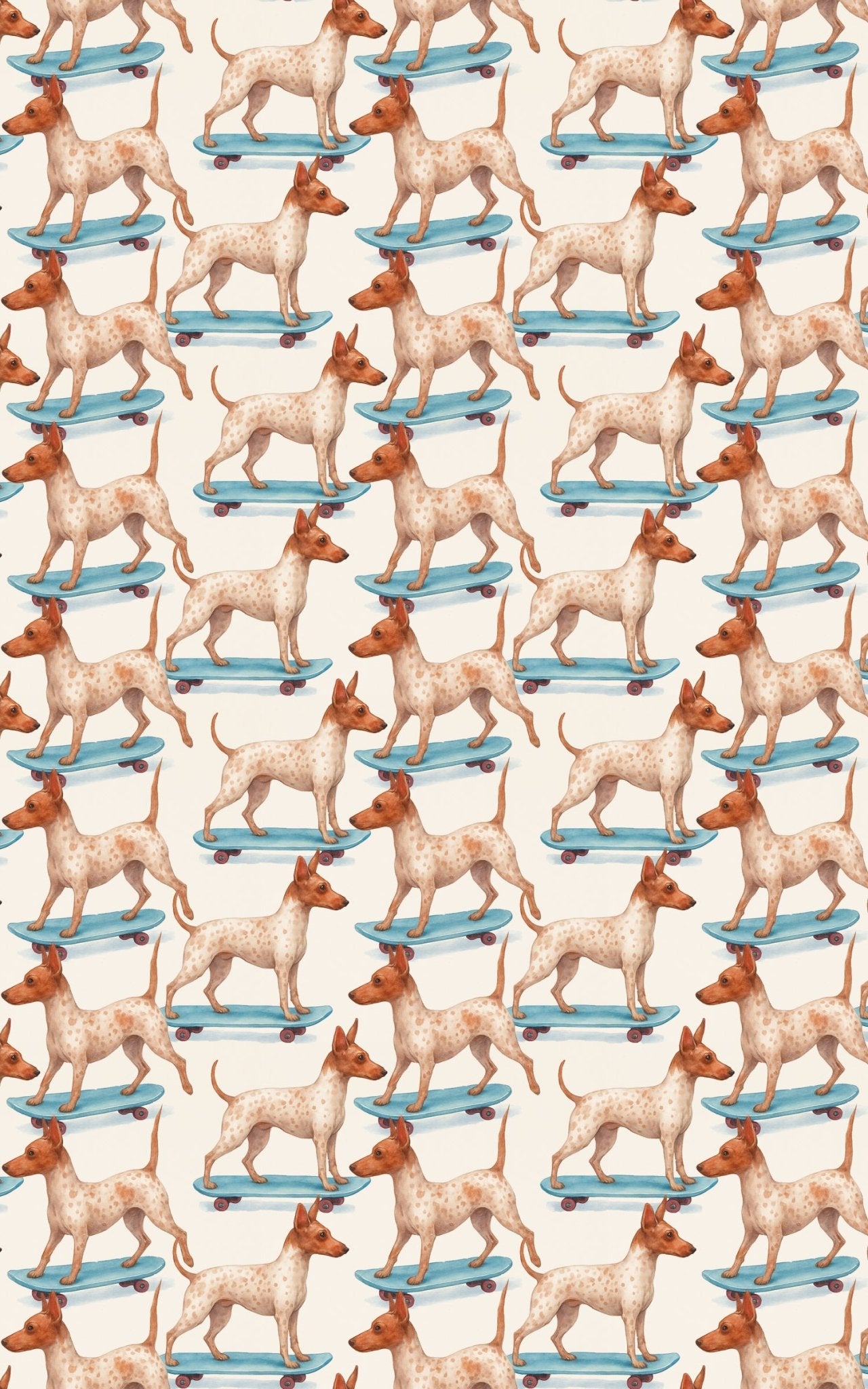 Skater Terrier Style - London Penny Gift Wrap