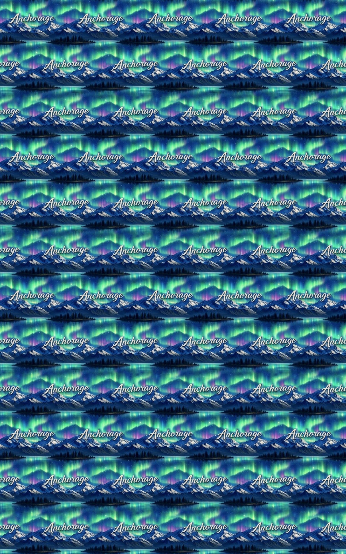 Anchorage Northern Lights - London Penny Gift Wrap
