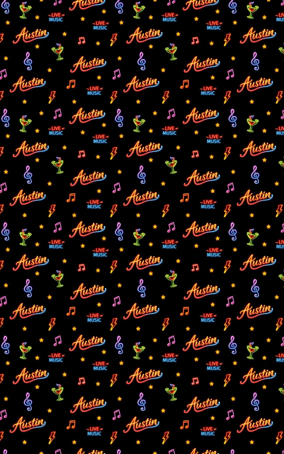 Austin Live Music Legends - London Penny Gift Wrap
