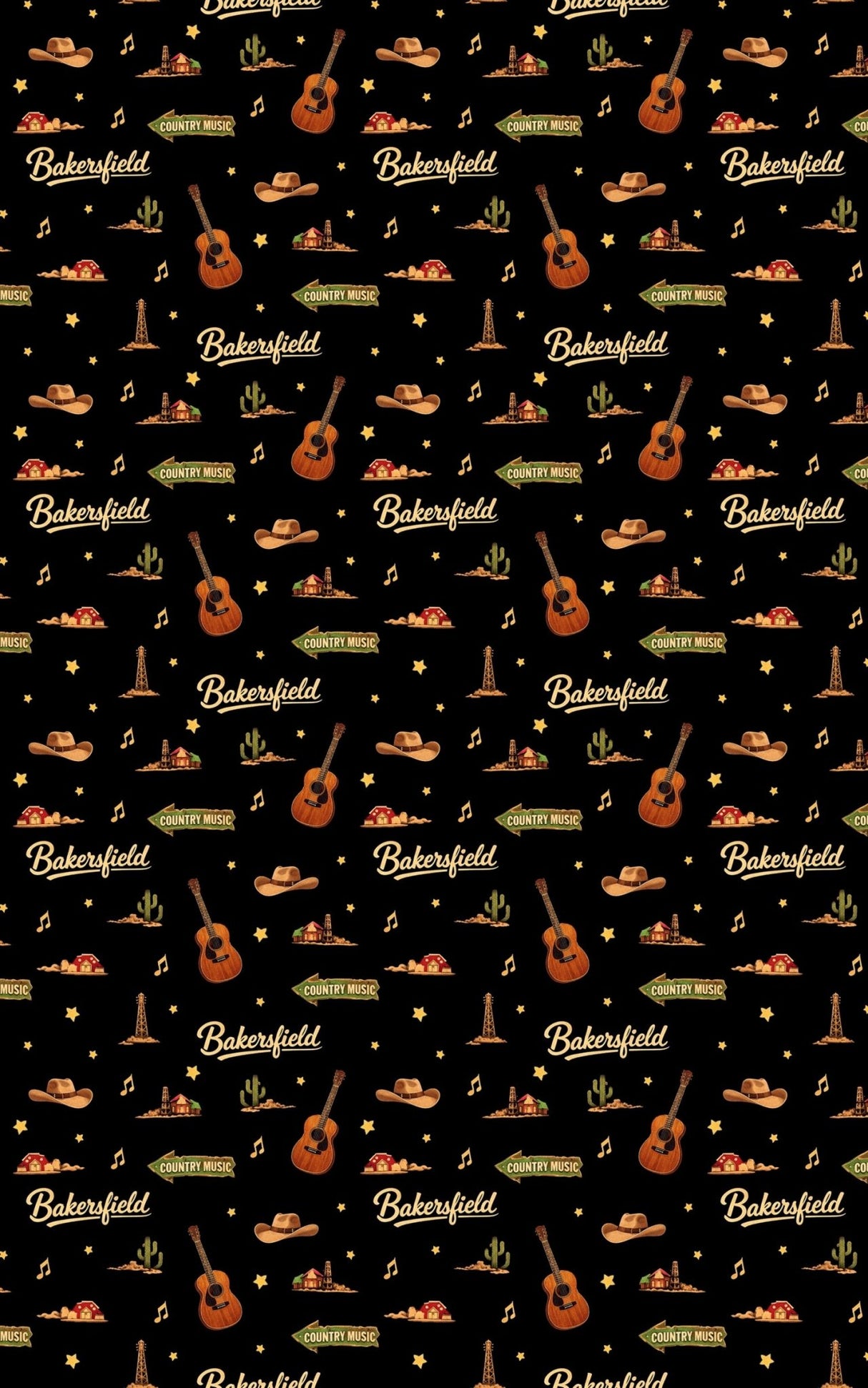 Bakersfield Country Roads - London Penny Gift Wrap