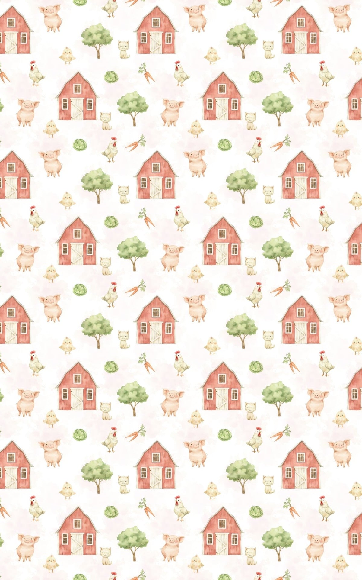 Barnyard Morning Scene - London Penny Gift Wrap