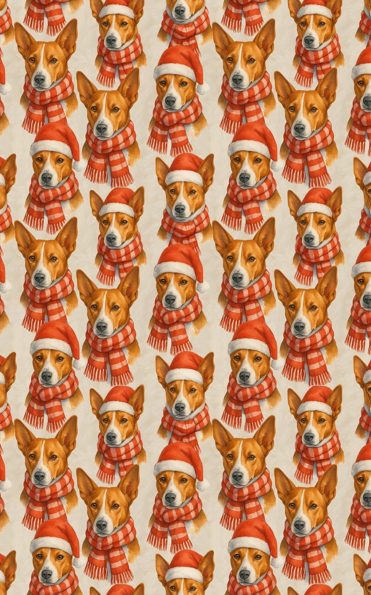Crimson Tails & Cheer - London Penny Gift Wrap
