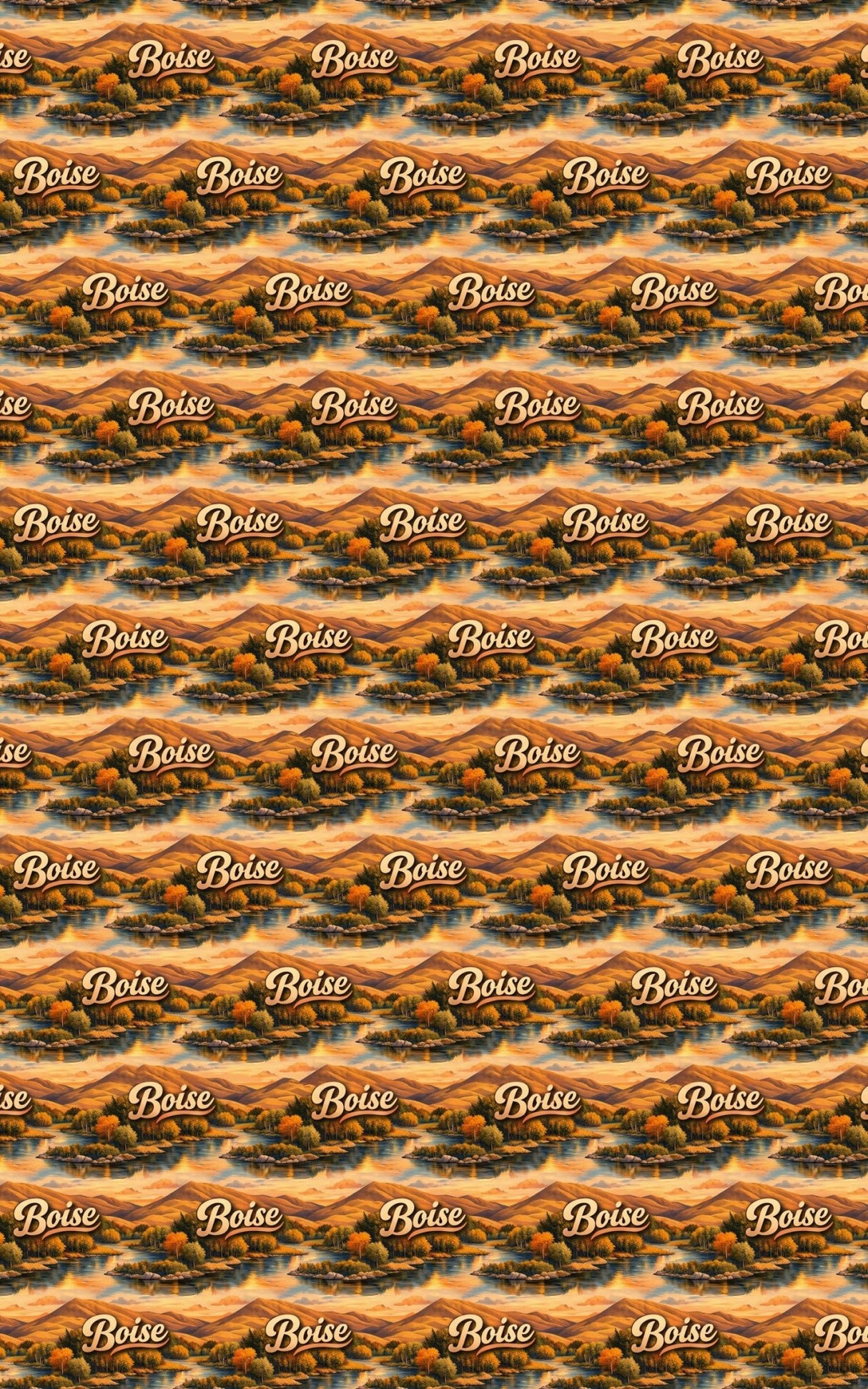 Boise Foothills Gold - London Penny Gift Wrap
