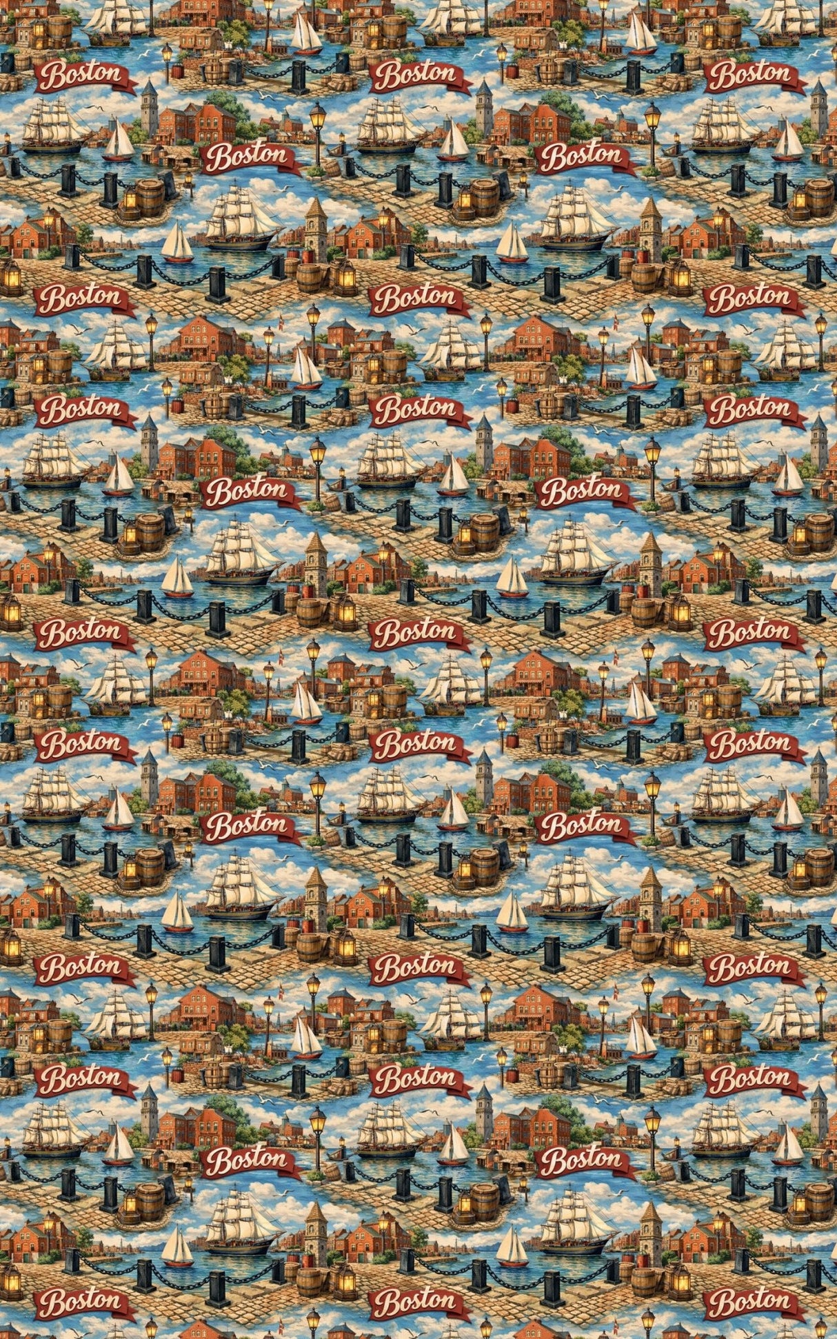 Boston Harbor Heritage - London Penny Gift Wrap