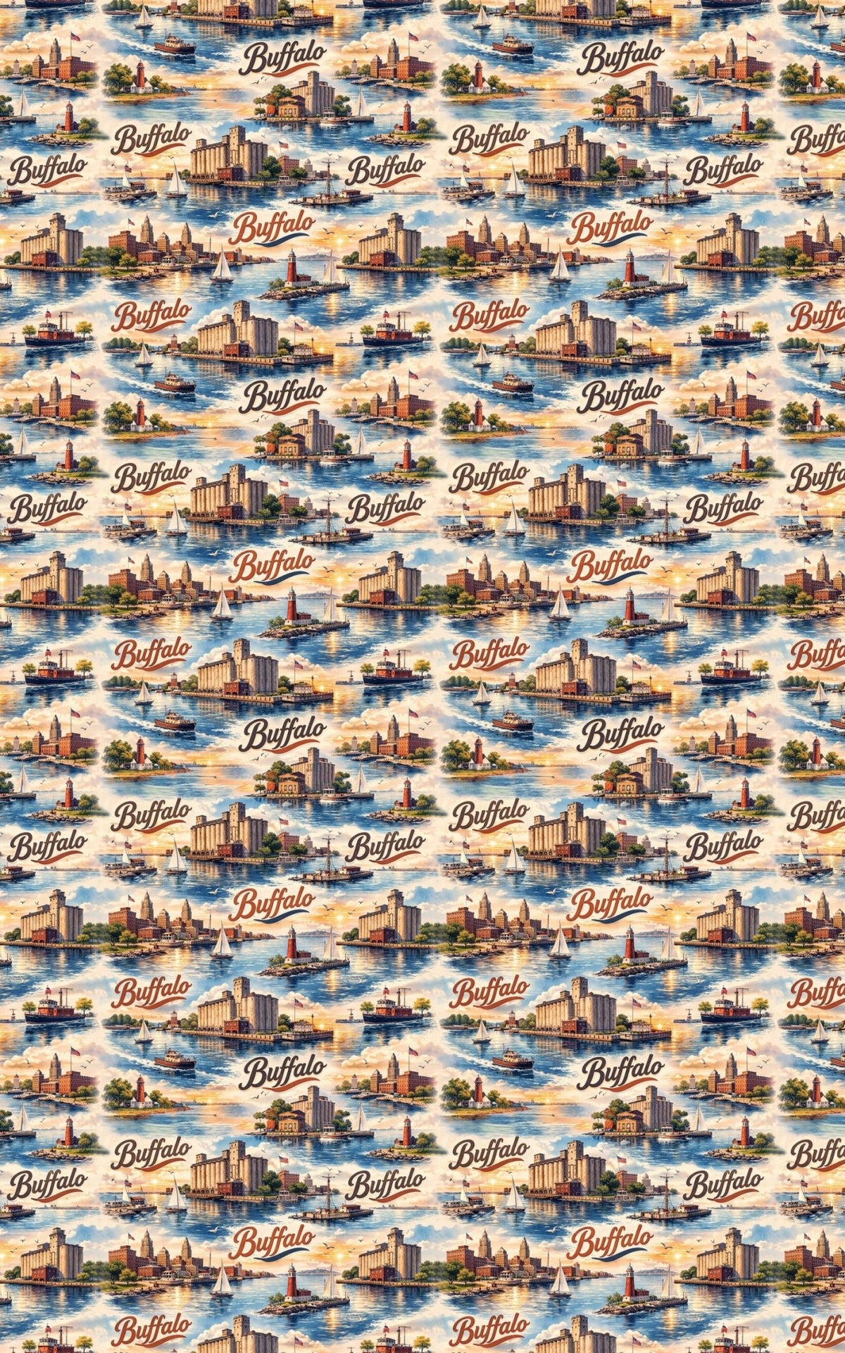 Buffalo Snow & Steel - London Penny Gift Wrap