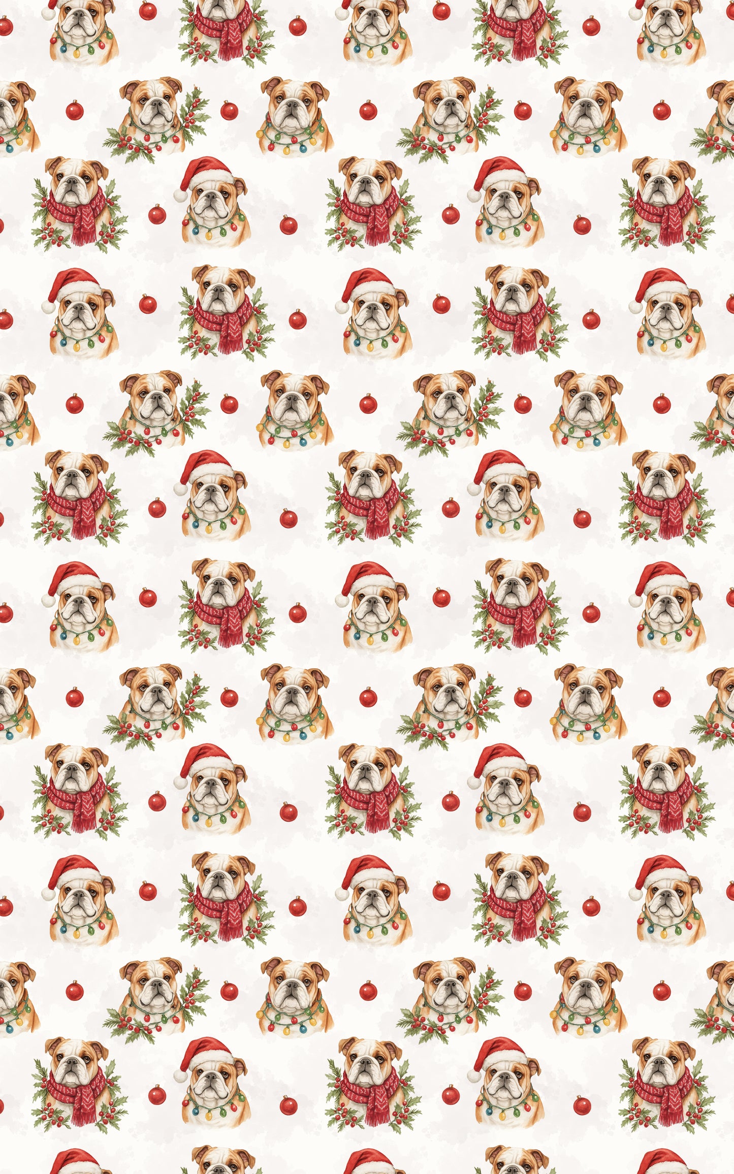 Bulldog Christmas Charm