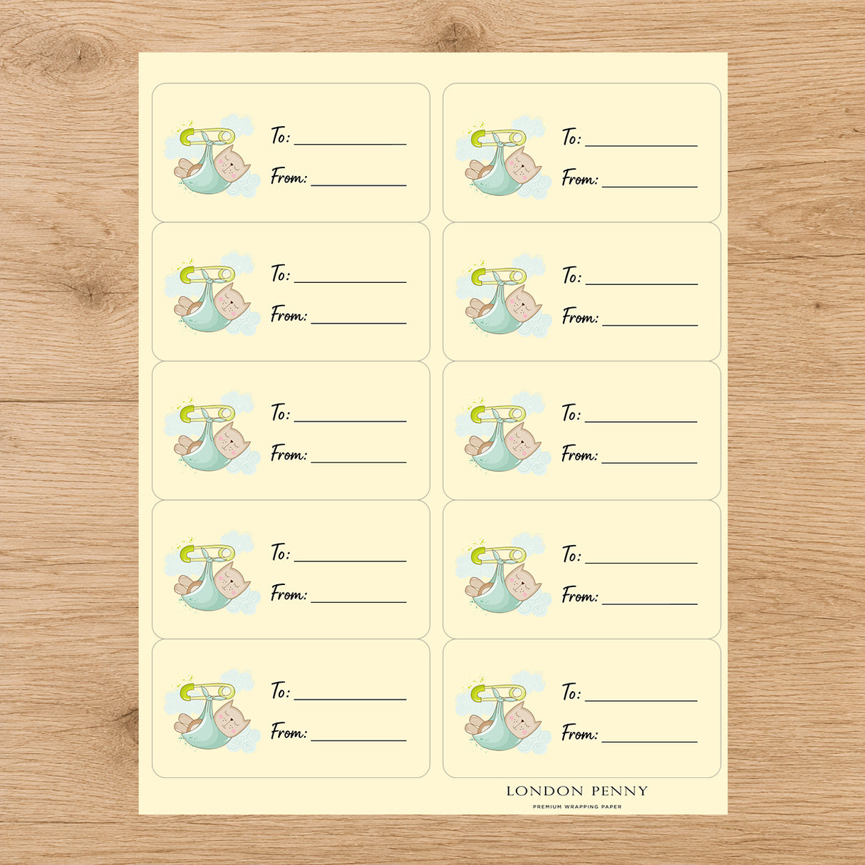 Bundle of Purrs Gift Tag Sticker Sheet