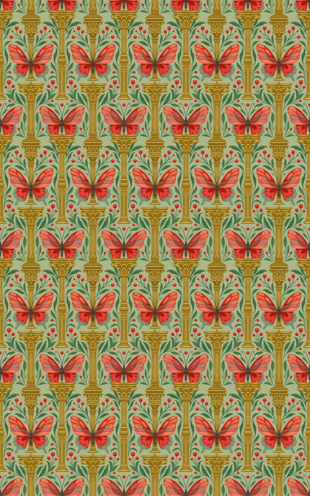 Butterfly Balustrade - London Penny Gift Wrap