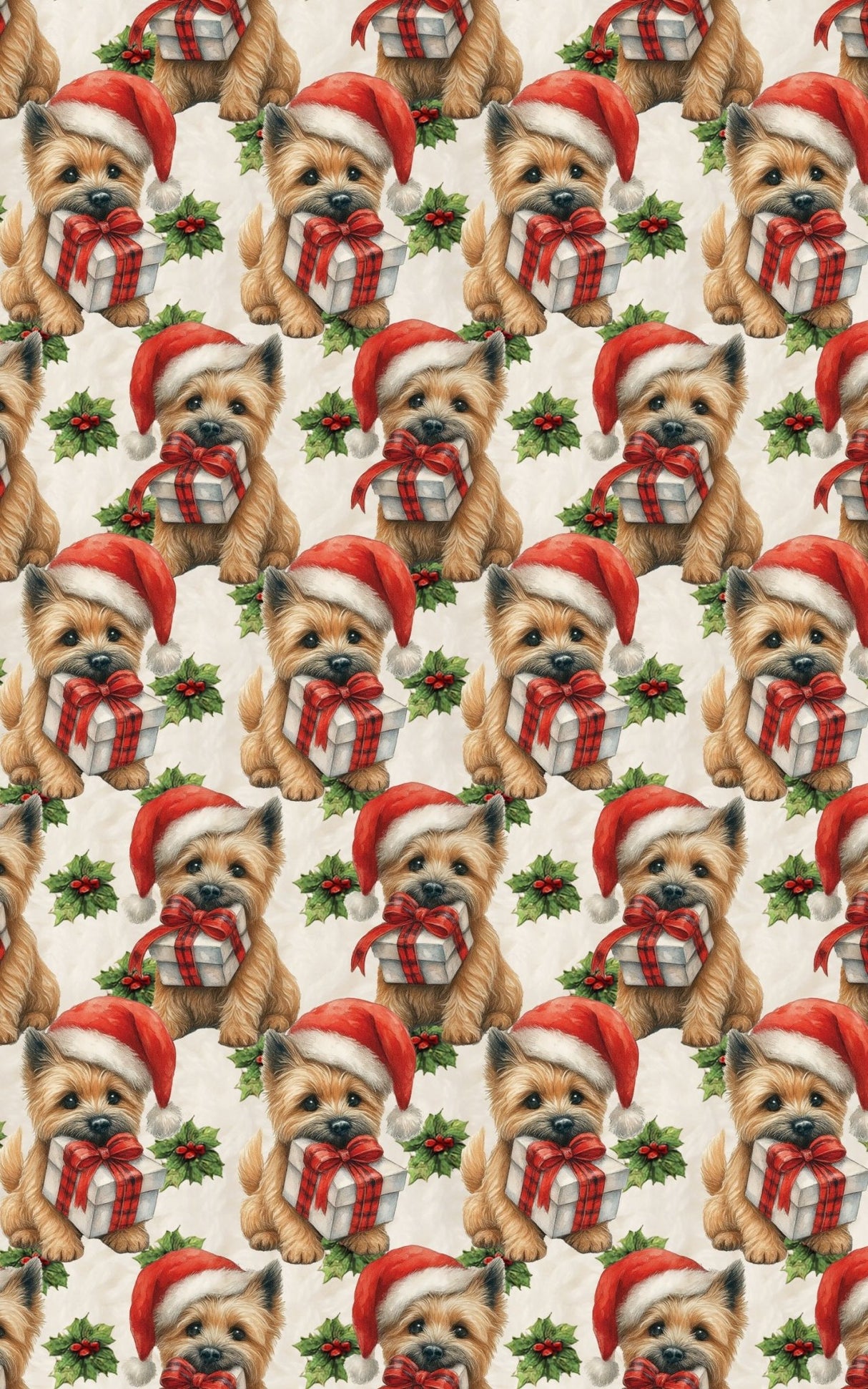 Holly Jolly Paws - London Penny Gift Wrap