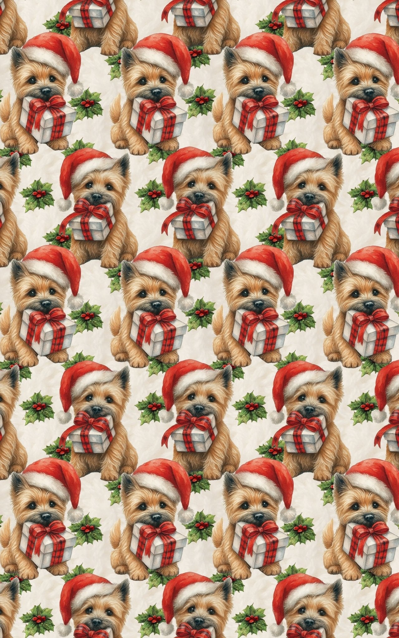 Holly Jolly Paws - London Penny Gift Wrap