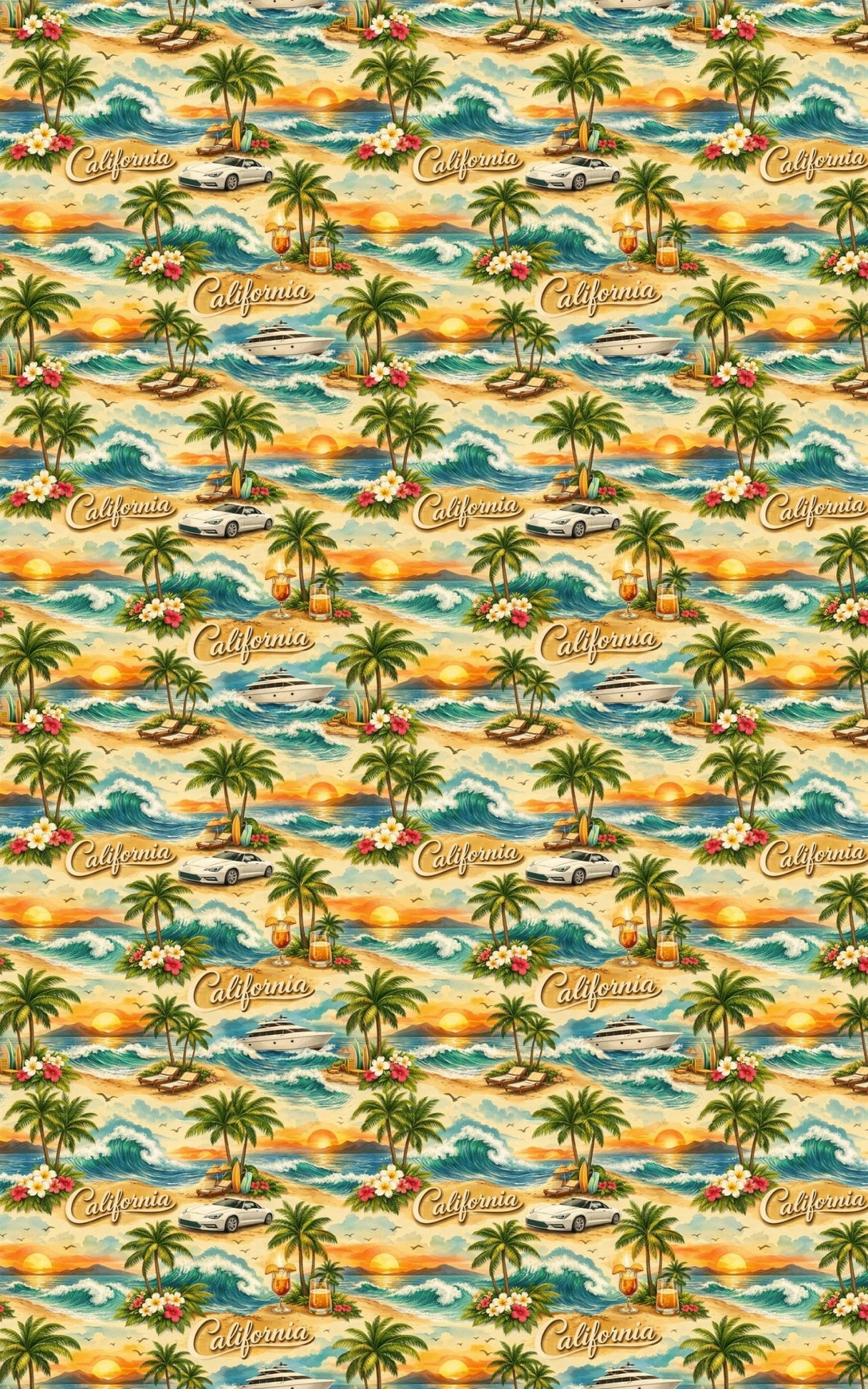 California Golden Coast - London Penny Gift Wrap