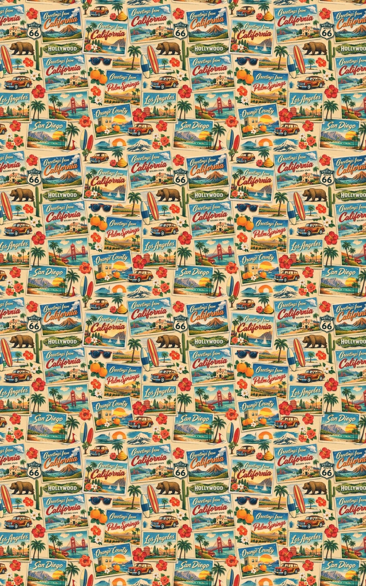California Postcard Memories - London Penny Gift Wrap