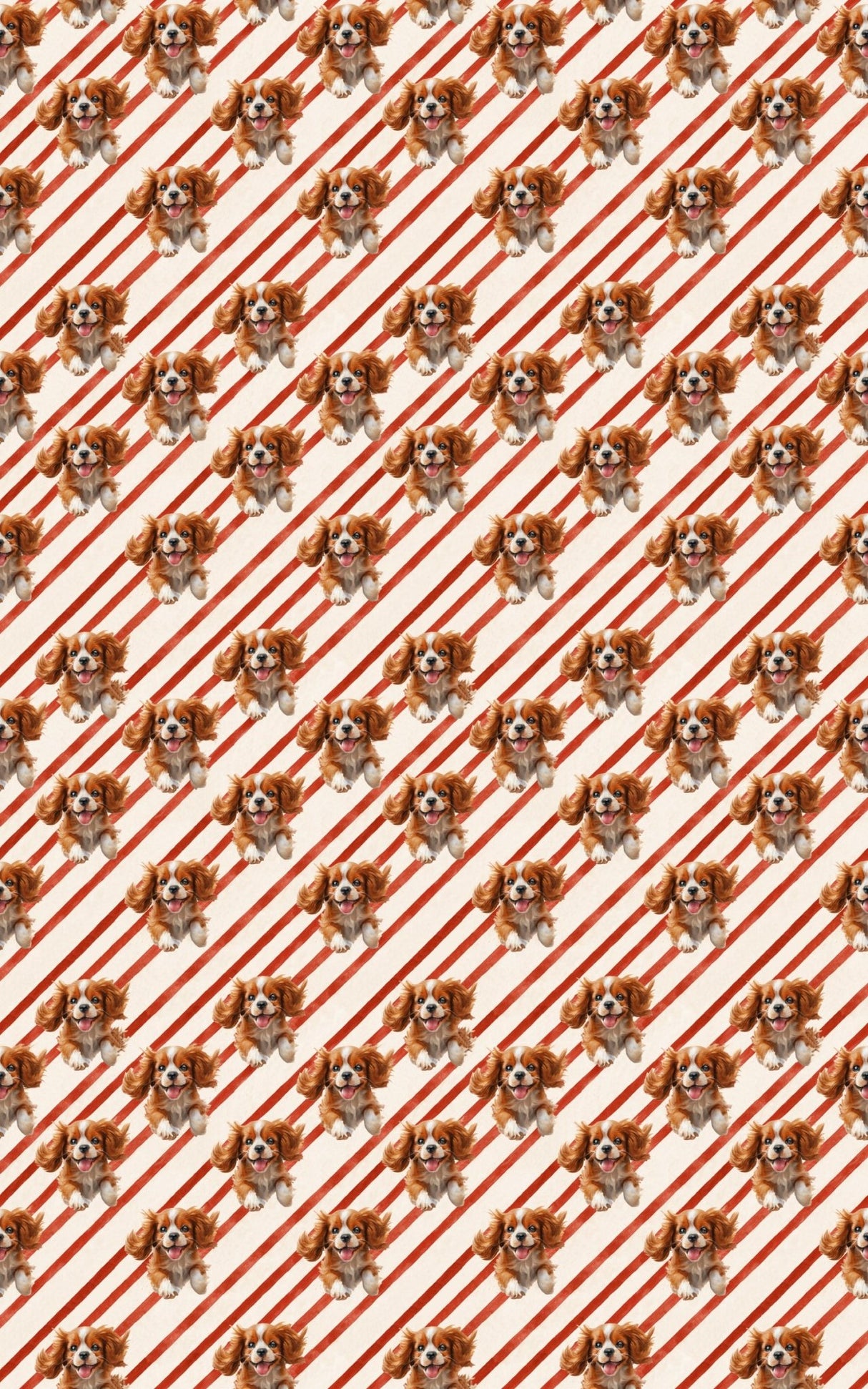 Cavalier Candy Cane - London Penny Gift Wrap