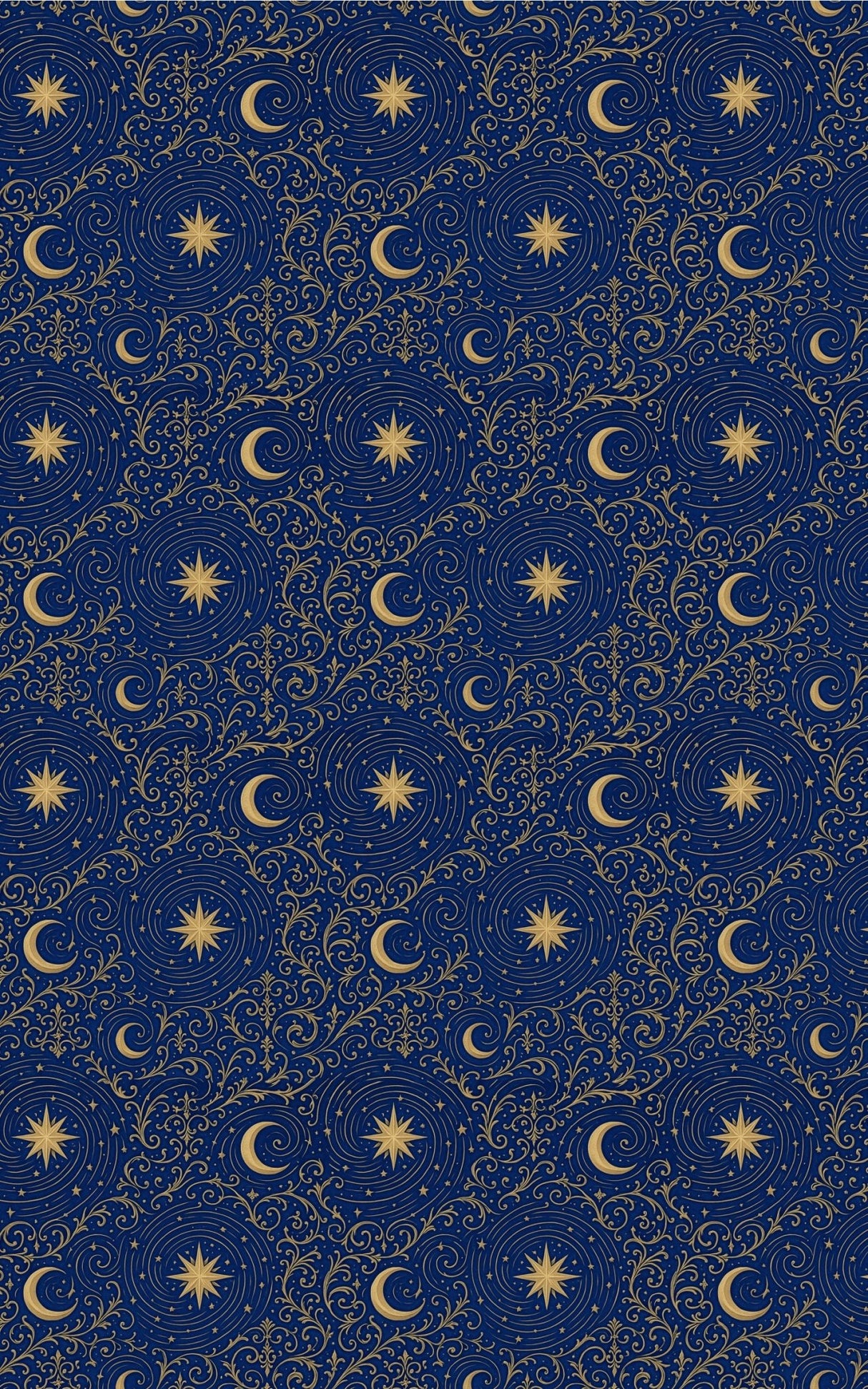 Celestial Nouveau Stars - London Penny Gift Wrap
