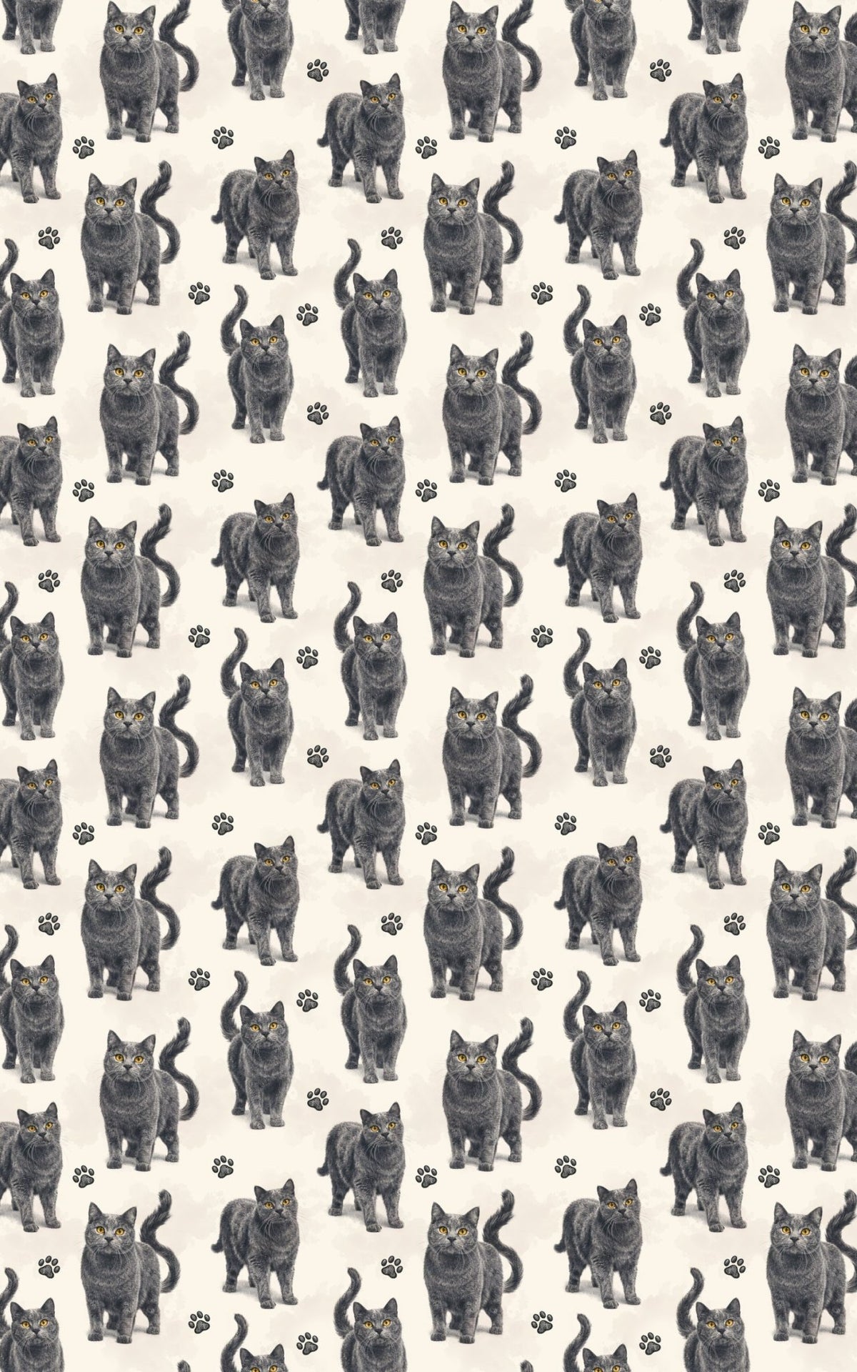 Chartreux Charcoal - London Penny Gift Wrap