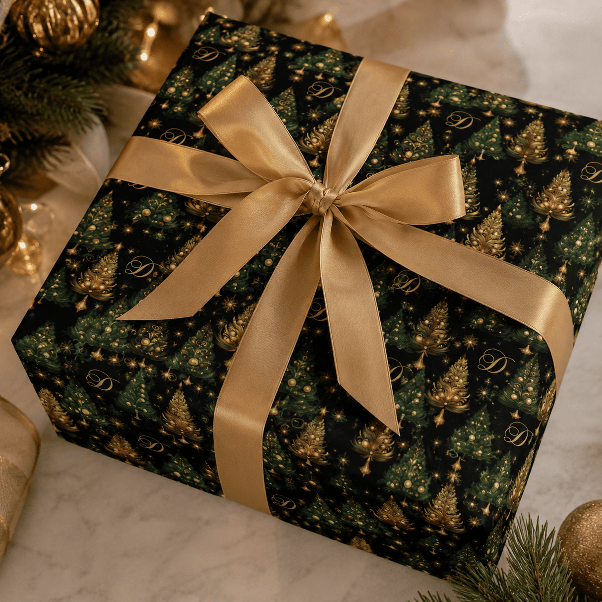 Personalized Enchanted Christmas Wrapping Paper | Custom Gift Wrap - London Penny Gift Wrap