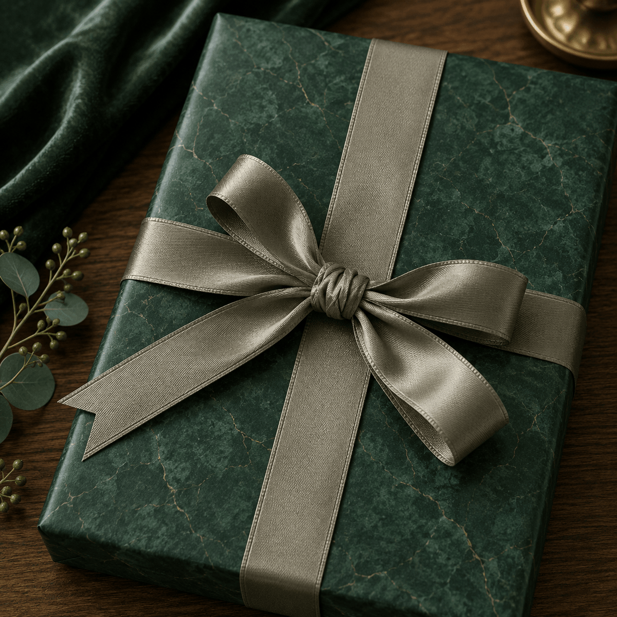 Emerald Marble - London Penny Gift Wrap