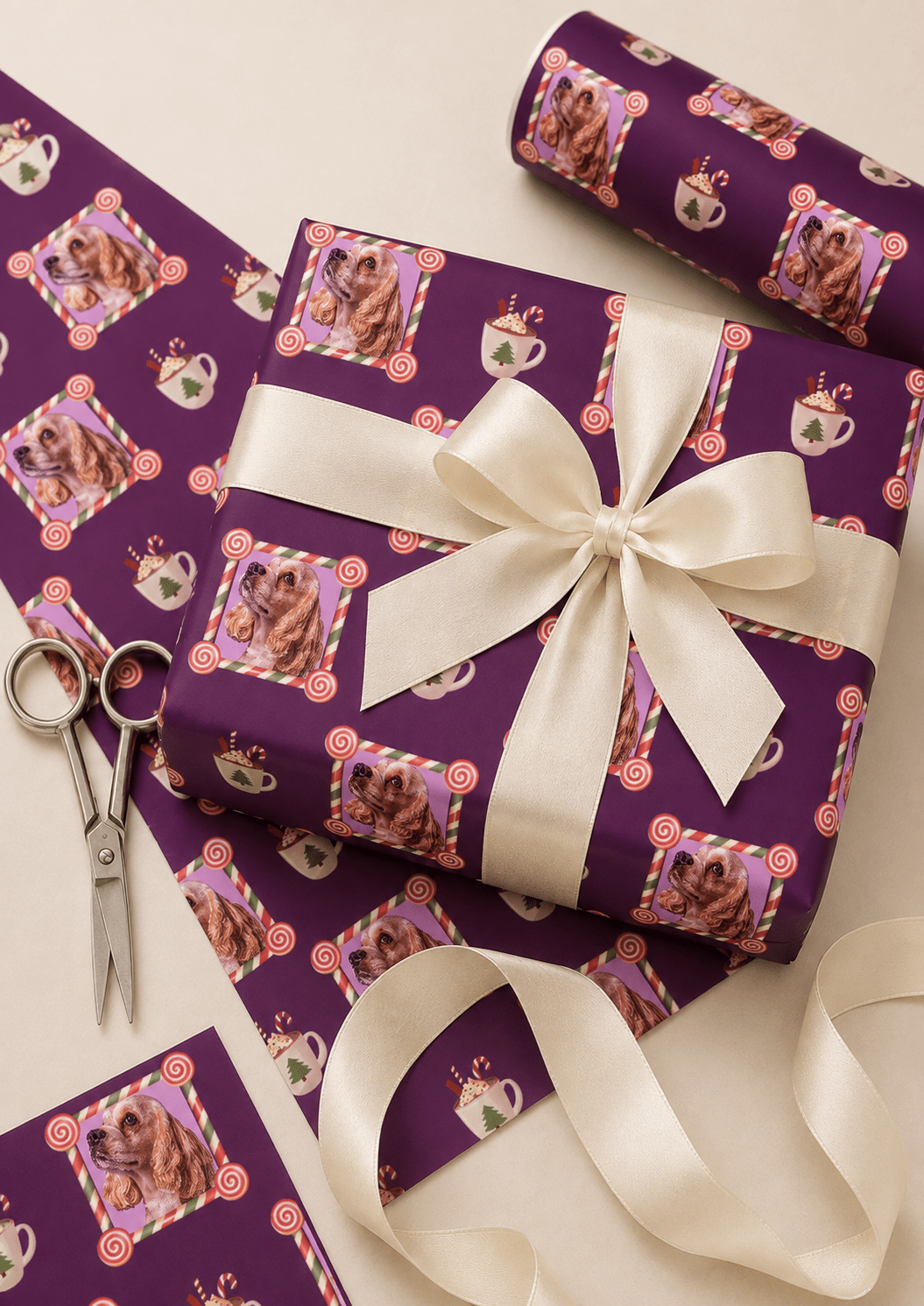 Personalized Holiday Wrapping Paper | Custom Gift Wrap - London Penny Gift Wrap