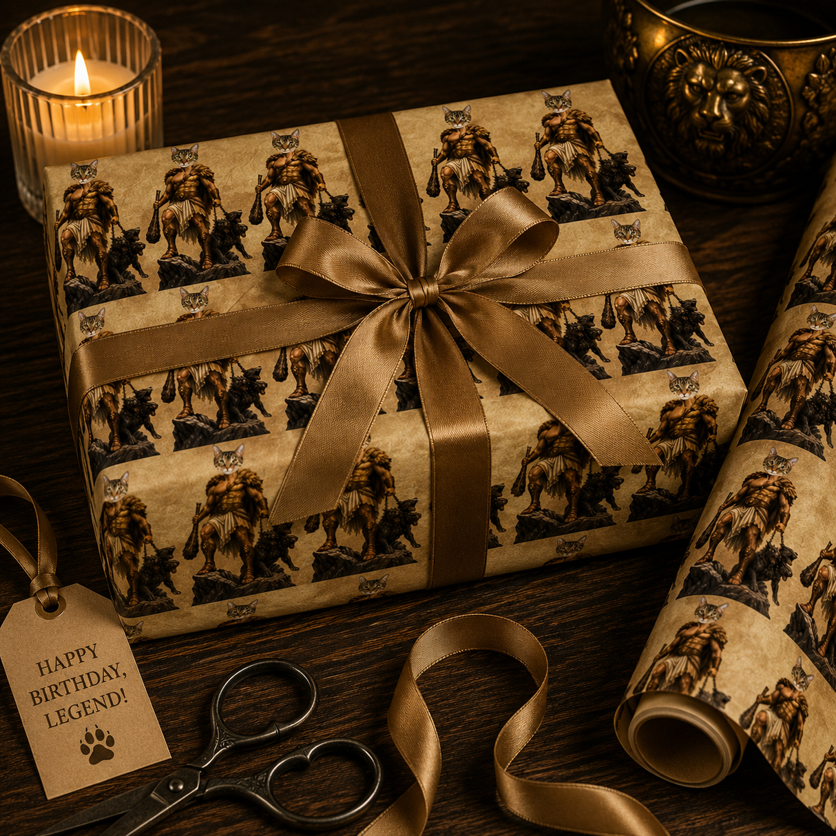 Personalized Hercules Wrapping Paper | Custom Gift Wrap