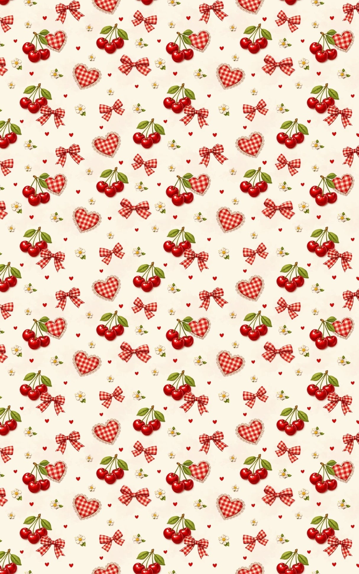 Cherry Heart Picnic - London Penny Gift Wrap