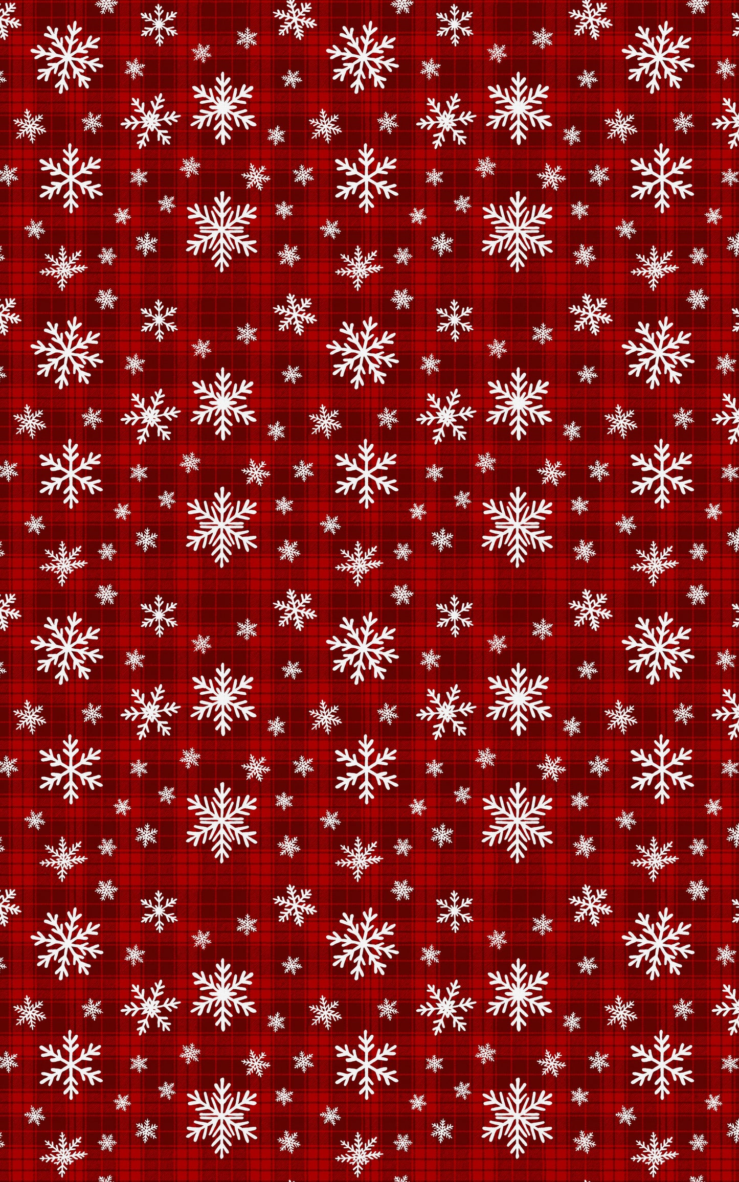 Holiday Plaid Snowfall
