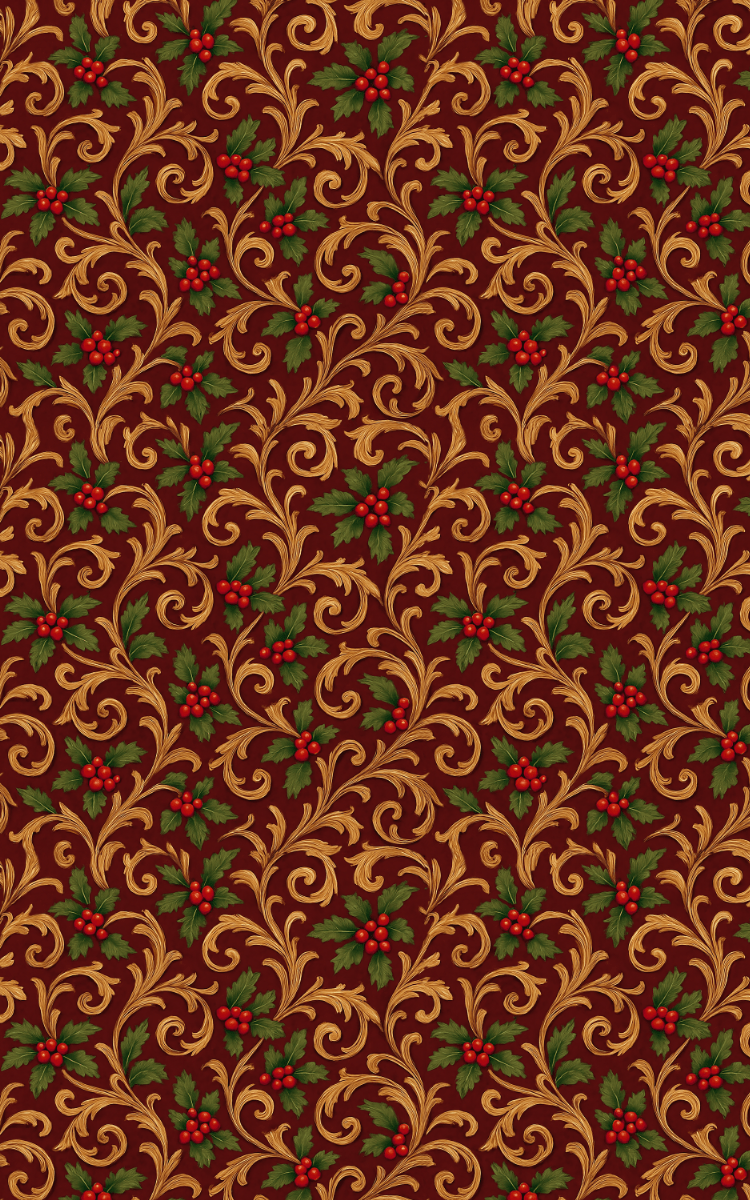 Christmas Scrollwork - London Penny Gift Wrap