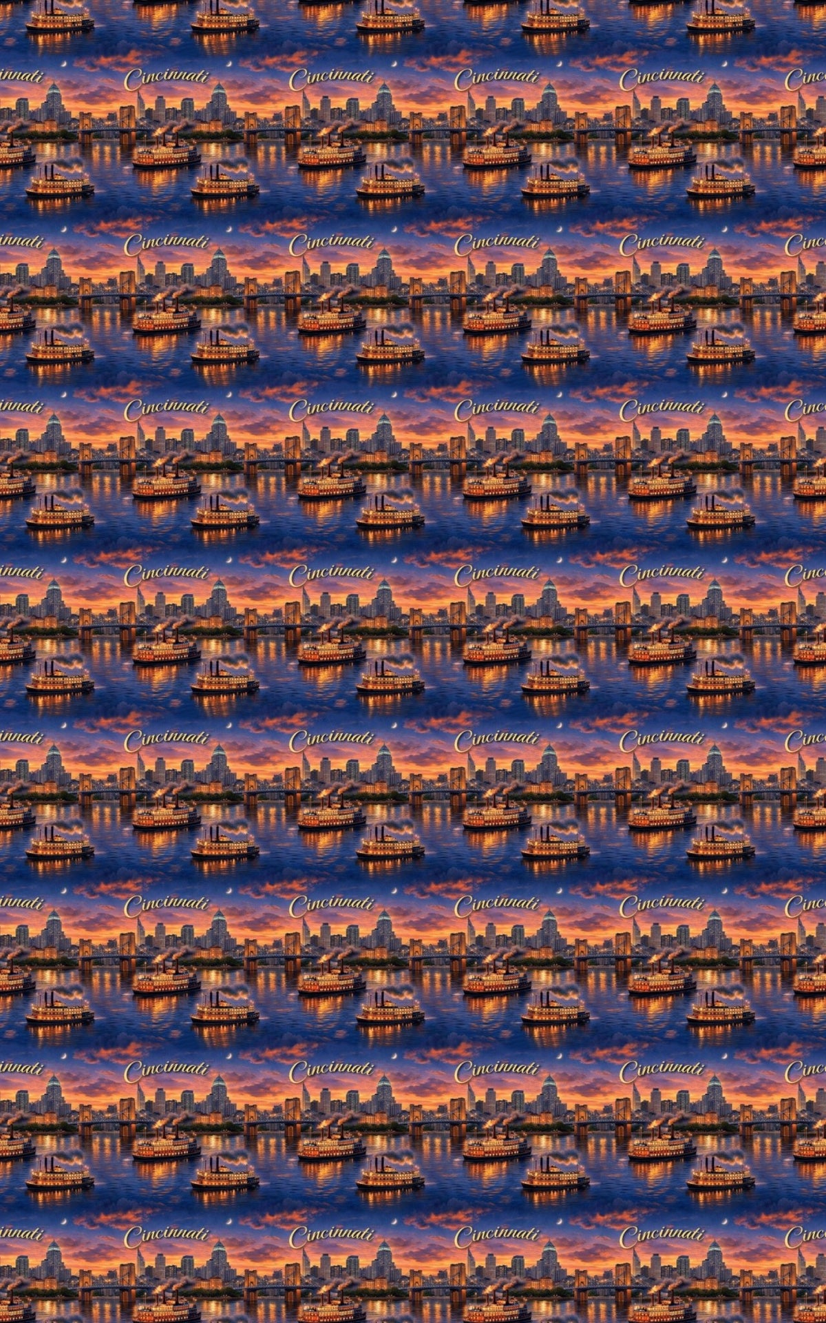 Cincinnati Riverfront Revival - London Penny Gift Wrap