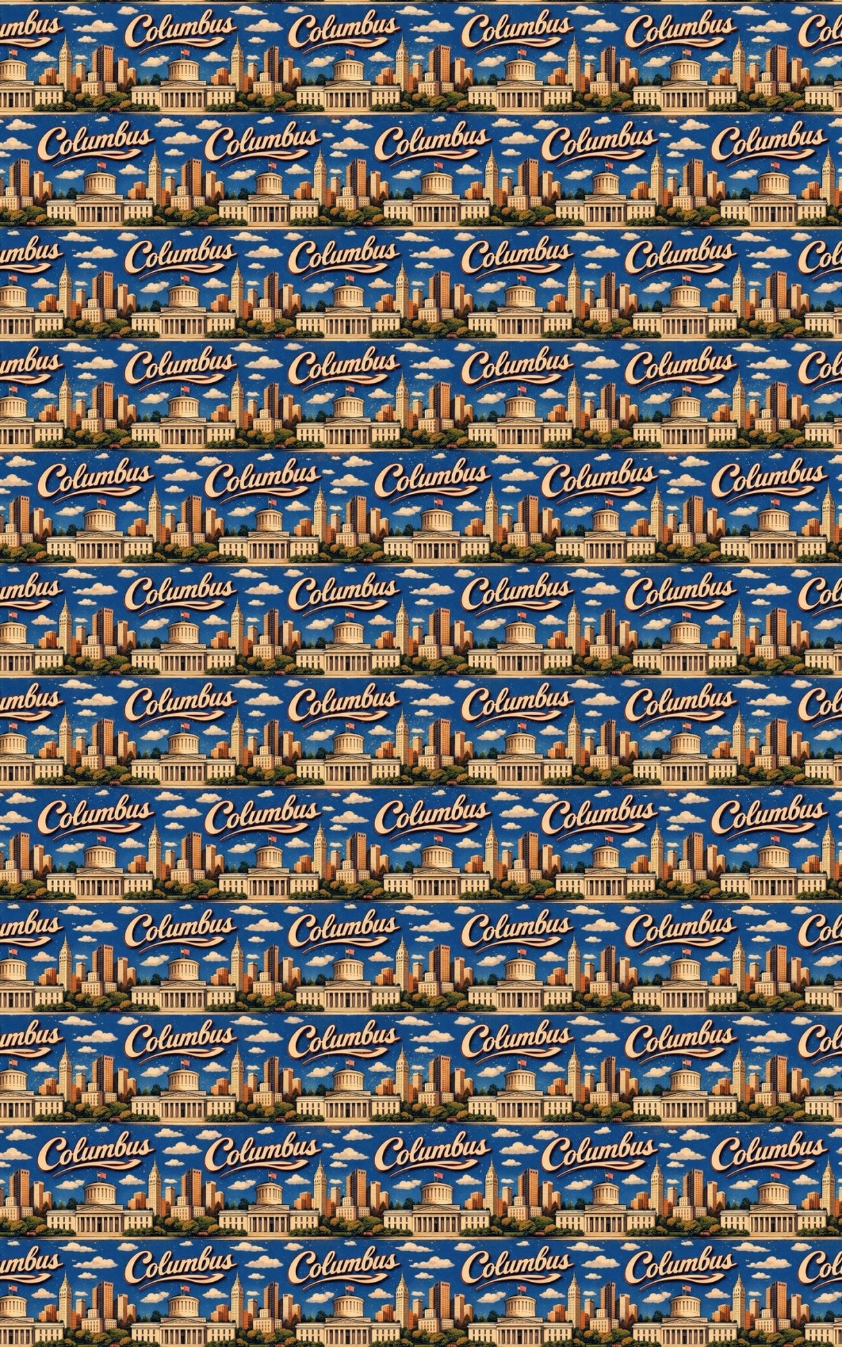 Columbus Capital Throwback - London Penny Gift Wrap