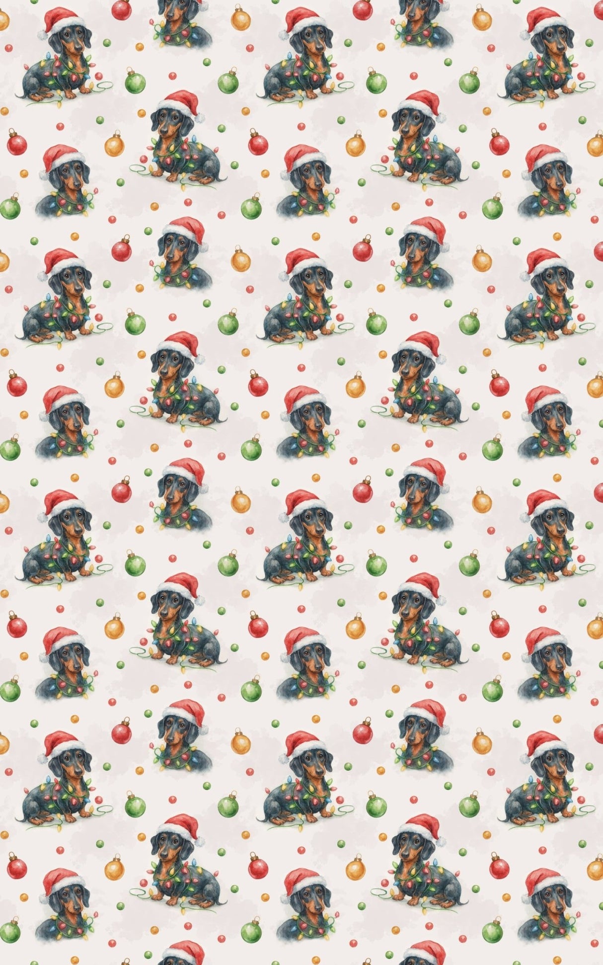 Dachshund Noel Sparkle - London Penny Gift Wrap