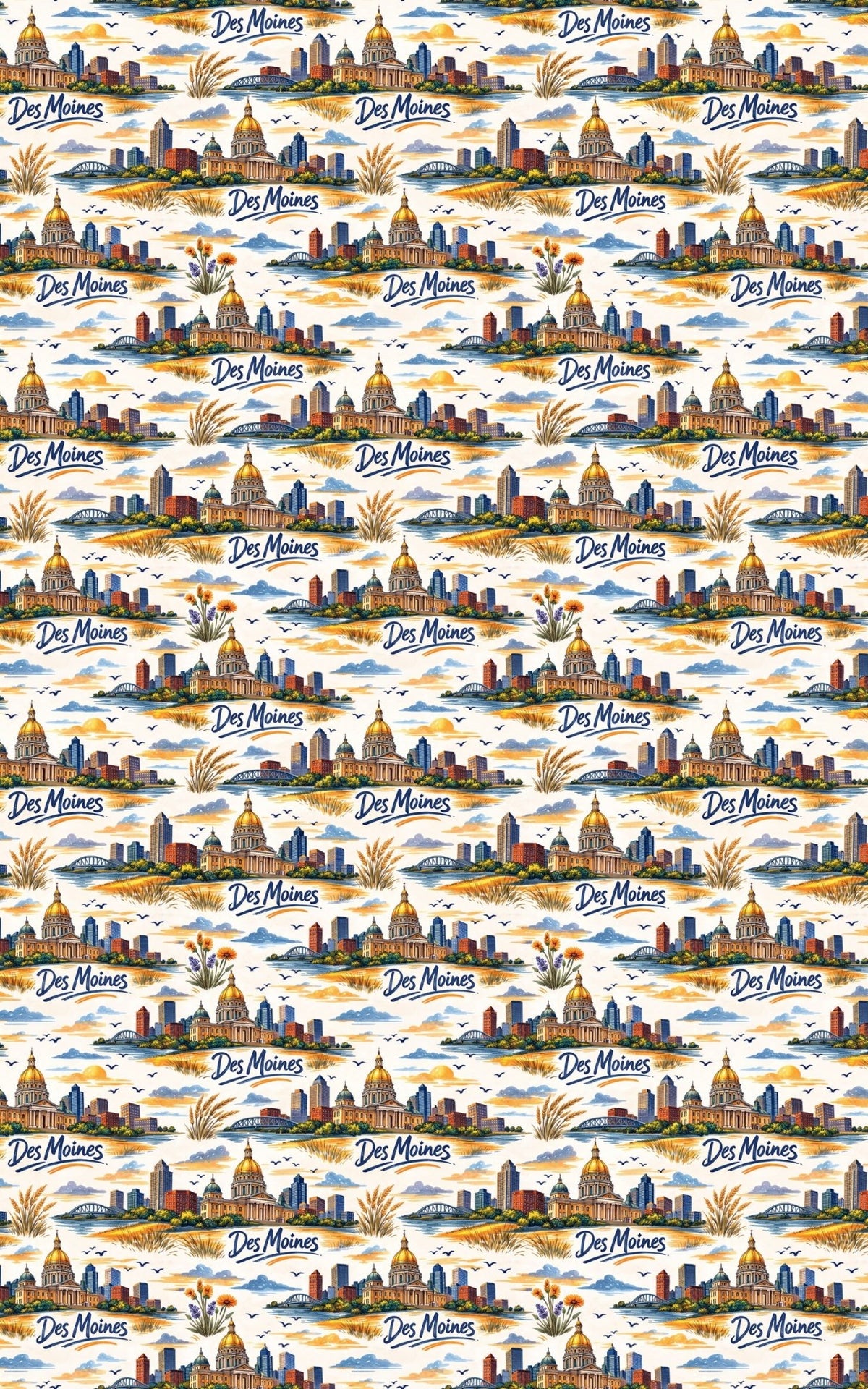 Des Moines Heartland Capitol - London Penny Gift Wrap