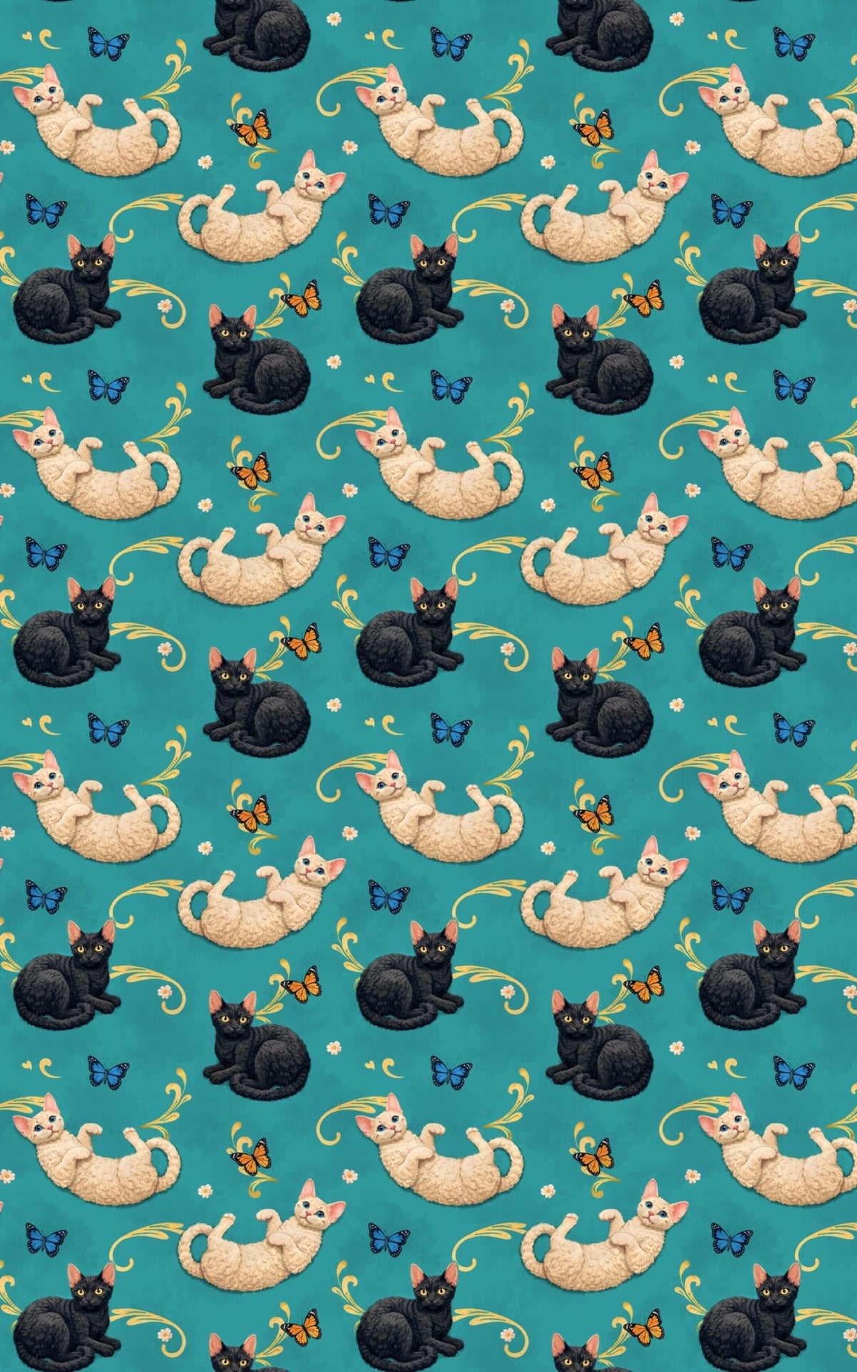 Devon Rex Whimsy - London Penny Gift Wrap
