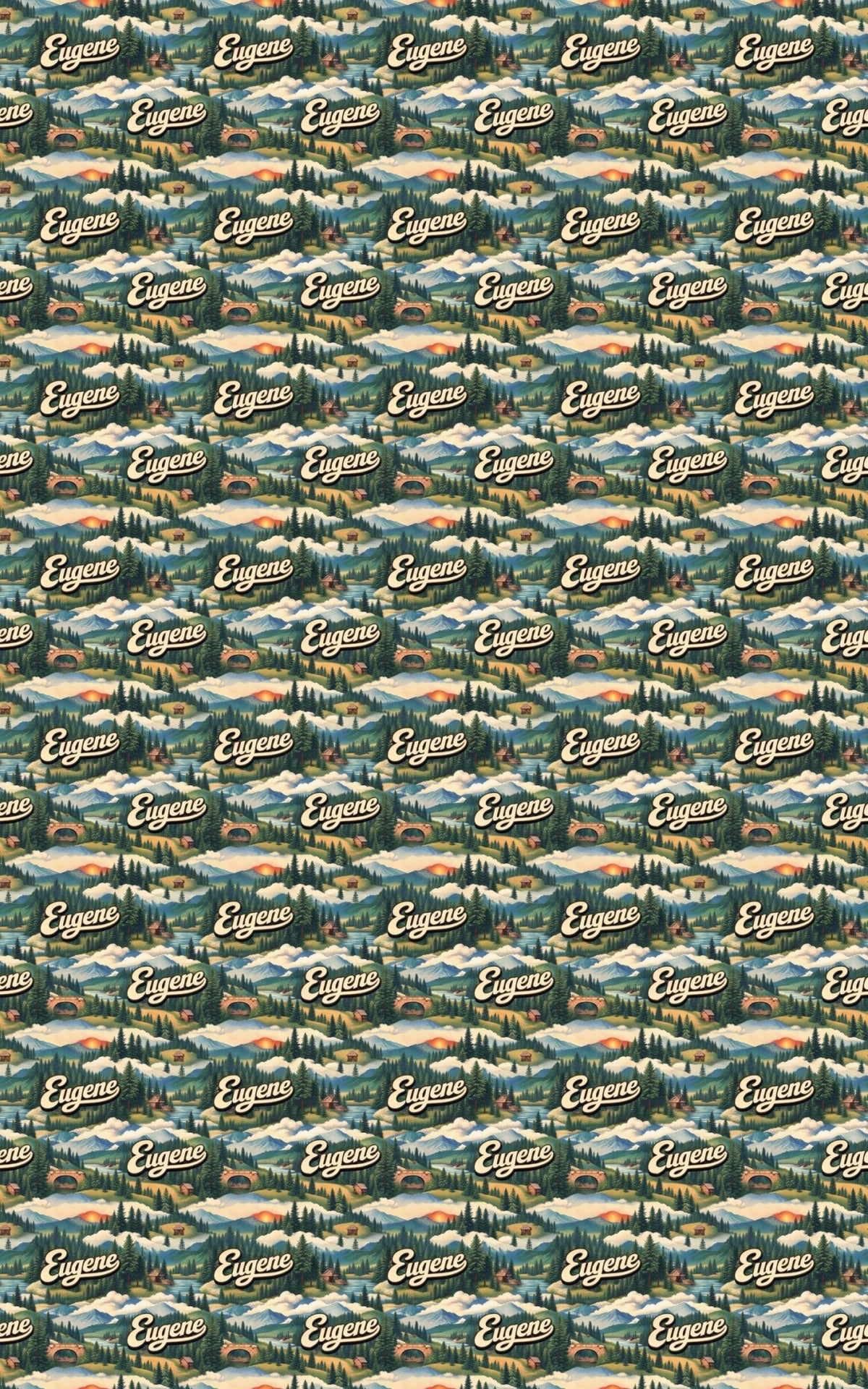 Eugene Track & Timber - London Penny Gift Wrap