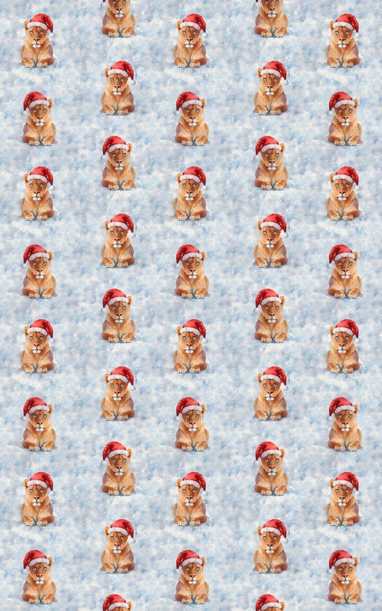 Wintertime Lioness - London Penny Gift Wrap