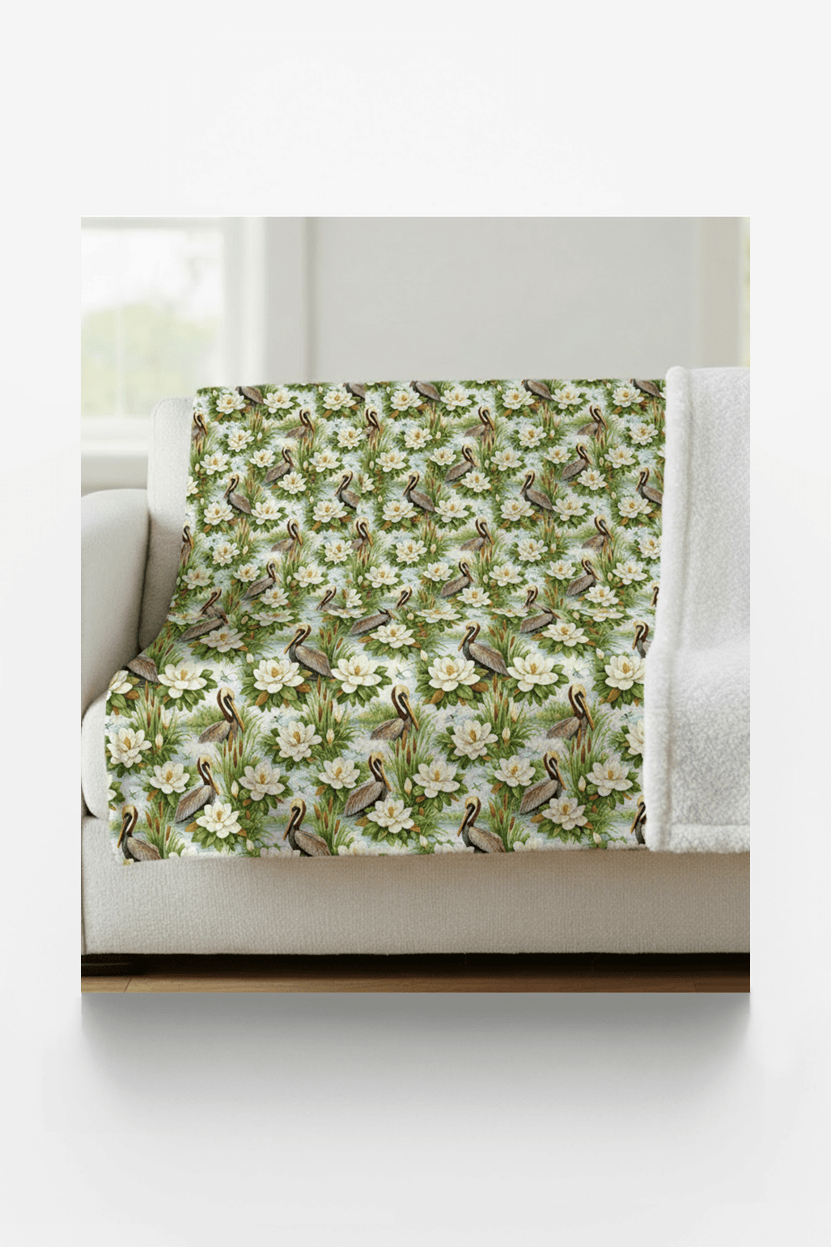 Louisiana Flora & Fauna Sherpa Blanket - London Penny Gift Wrap