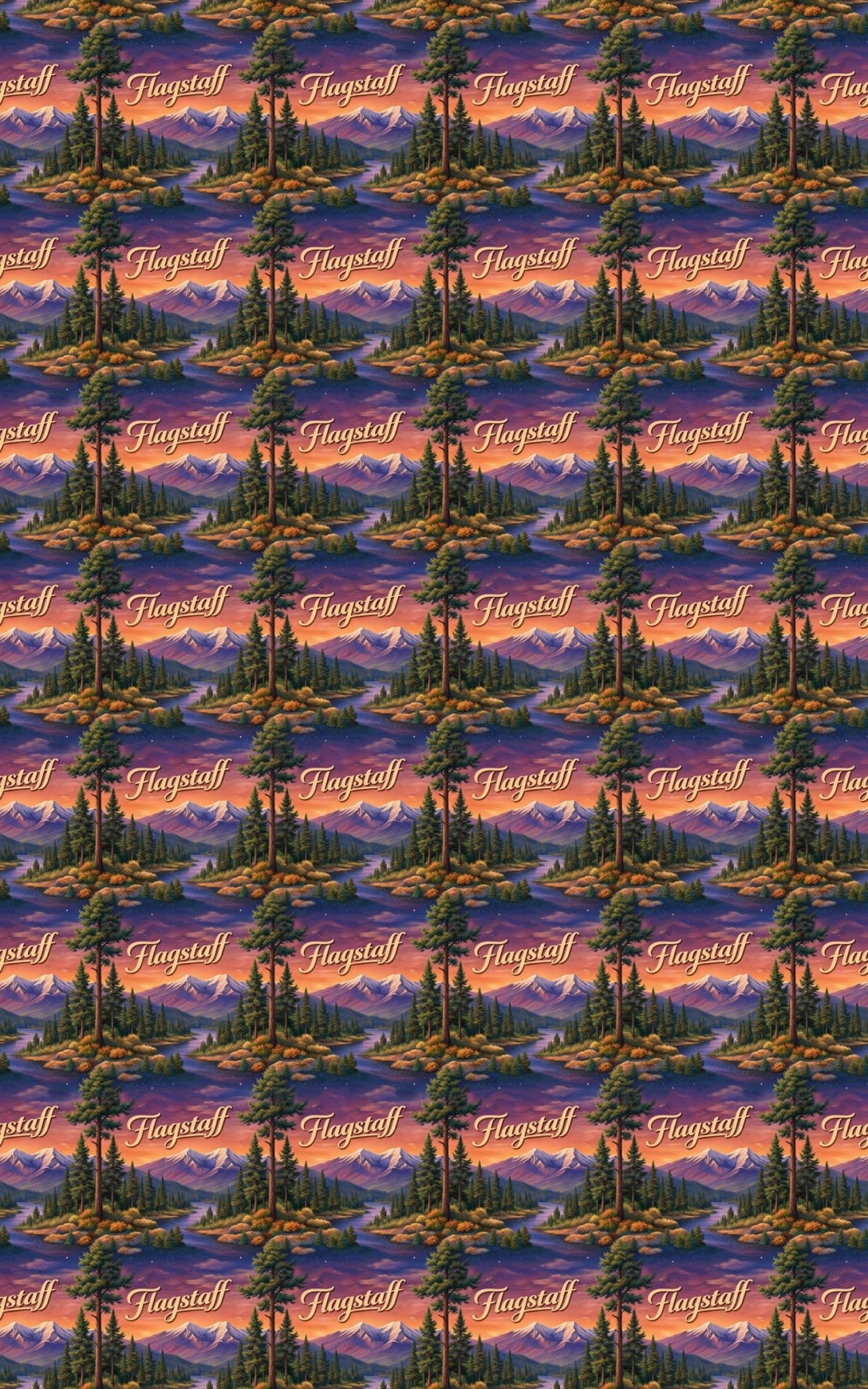 Flagstaff Pine & Peak - London Penny Gift Wrap