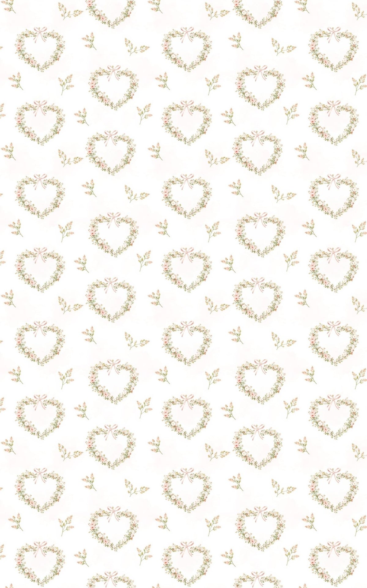 Floral Frame Hearts - London Penny Gift Wrap