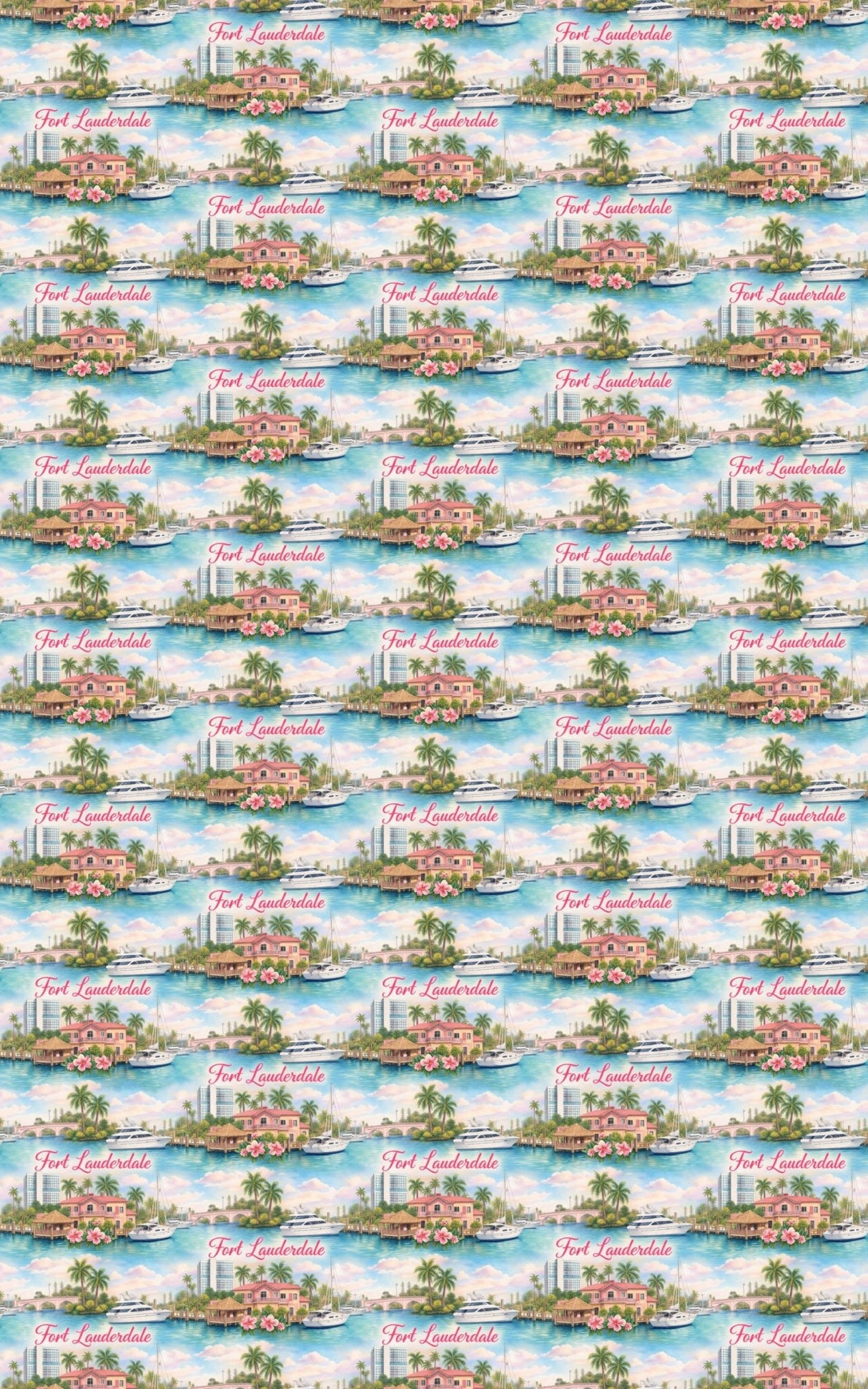 Fort Lauderdale Yacht Harbor - London Penny Gift Wrap