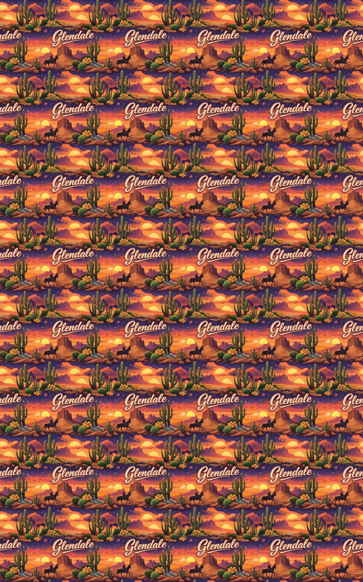 Glendale AZ Desert Twilight - London Penny Gift Wrap