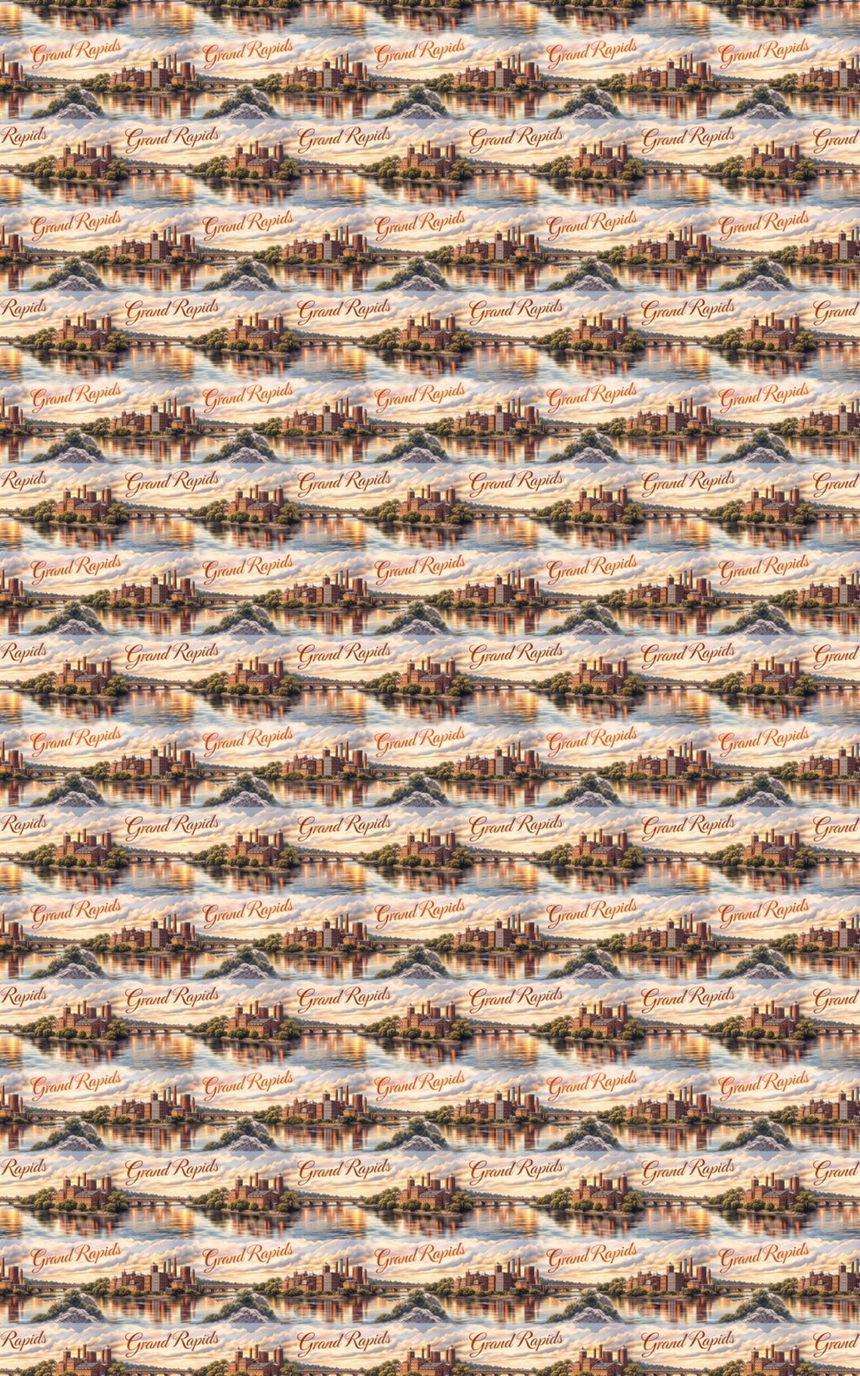 Grand Rapids Craft & River - London Penny Gift Wrap