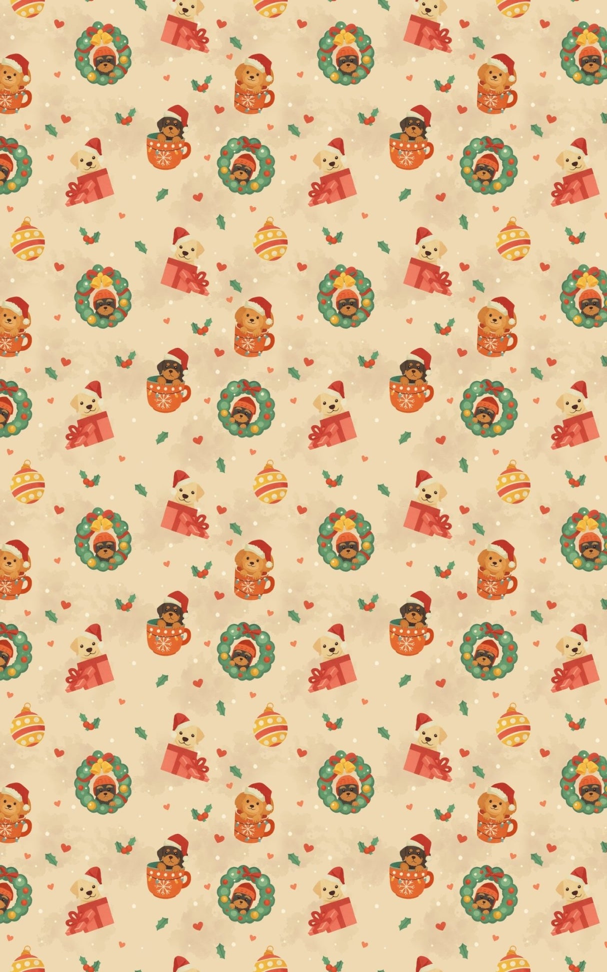 Happy Howlidays Scene - London Penny Gift Wrap