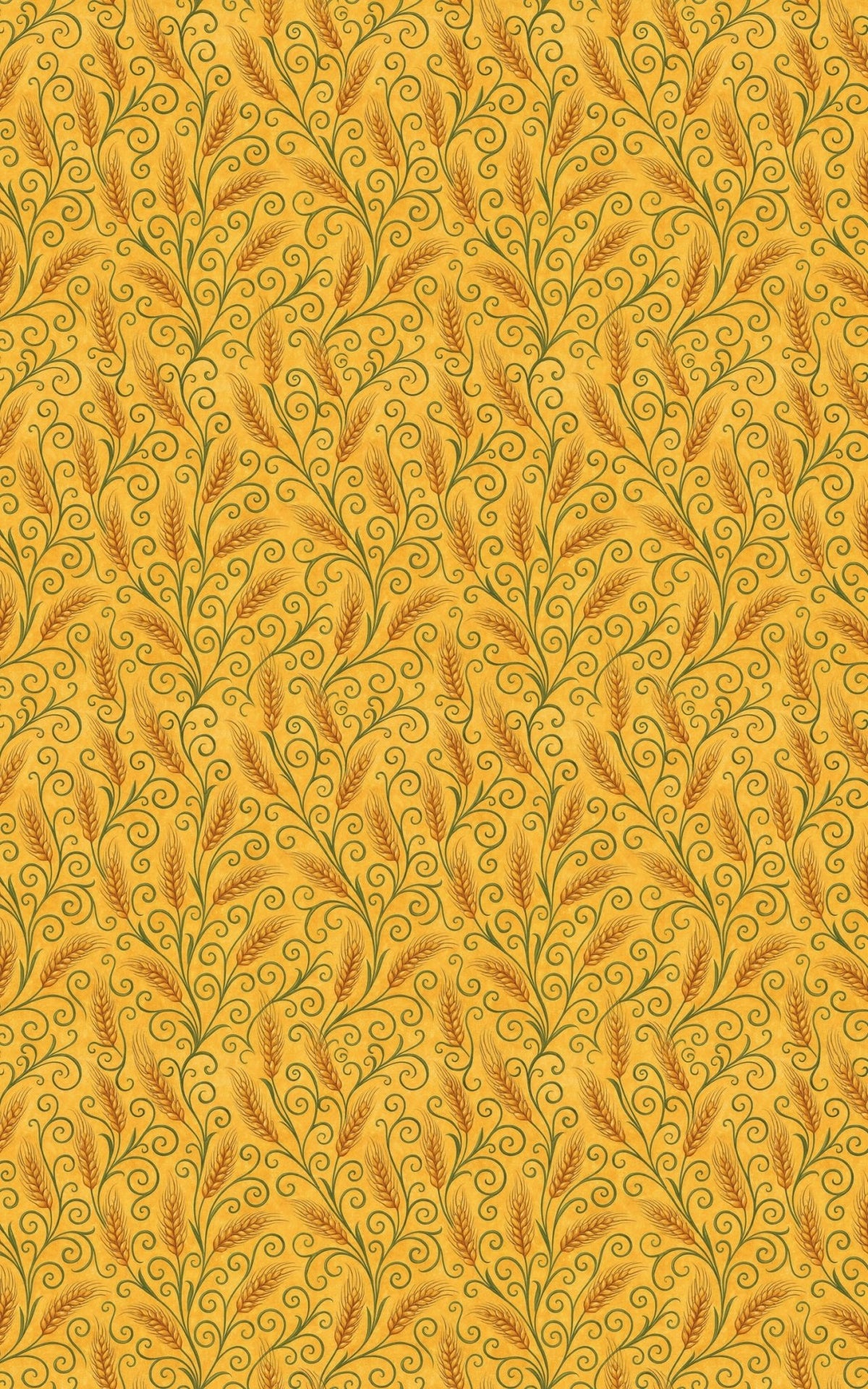 Harvest Wheatfield Swirls - London Penny Gift Wrap