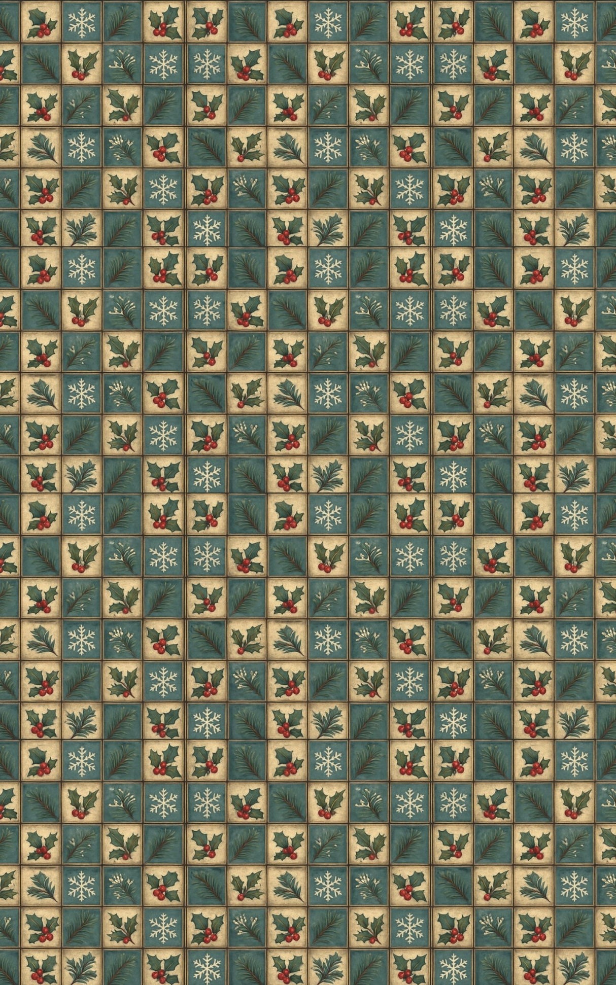 Holiday Mosaic - London Penny Gift Wrap