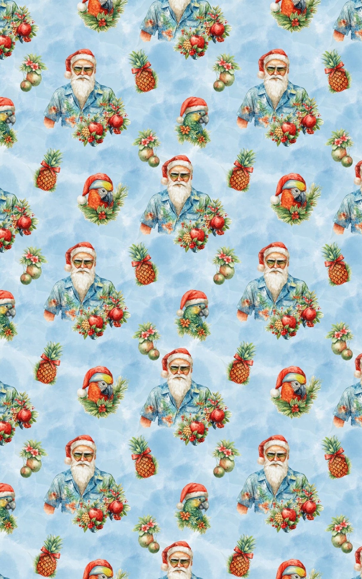 Tinsel Tropic Dreams - London Penny Gift Wrap