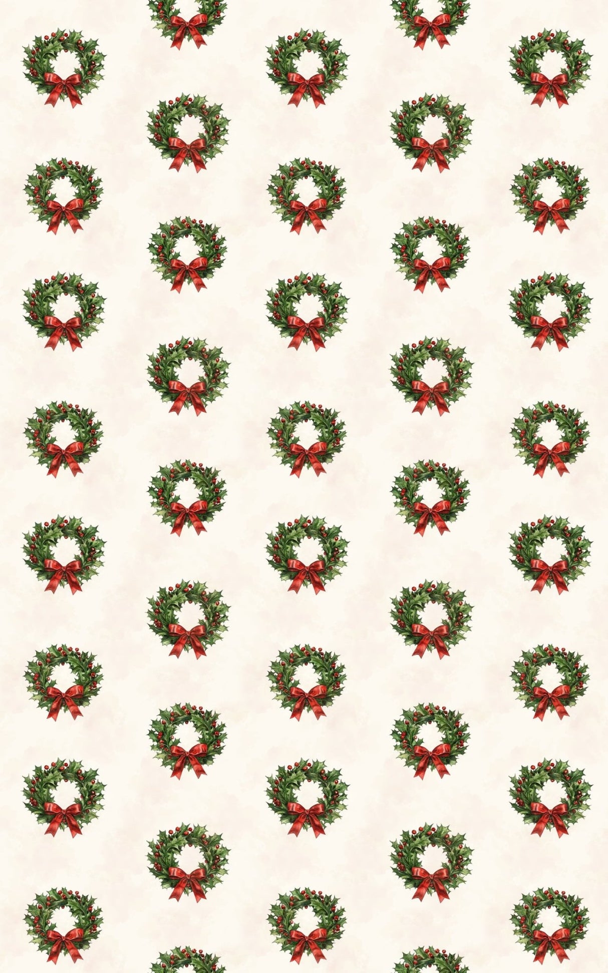 Holly Wreath Garland - London Penny Gift Wrap