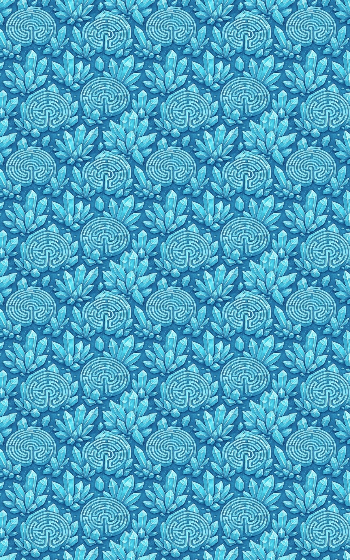Ice Crystal Labyrinth - London Penny Gift Wrap
