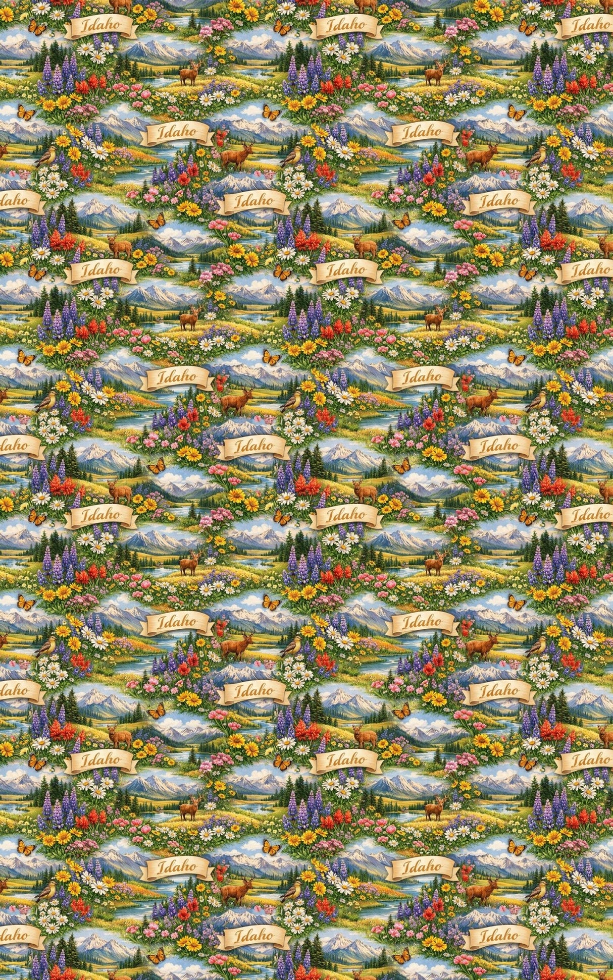 Idaho Mountain Meadow - London Penny Gift Wrap