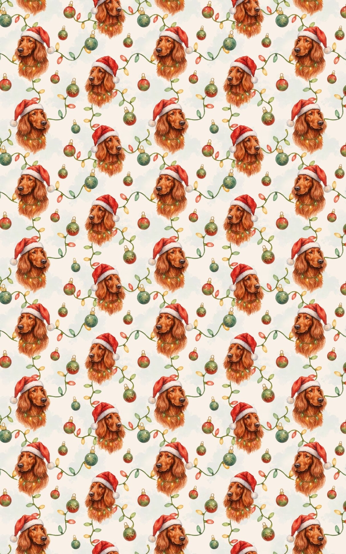 Santa Setter Sparkle - London Penny Gift Wrap