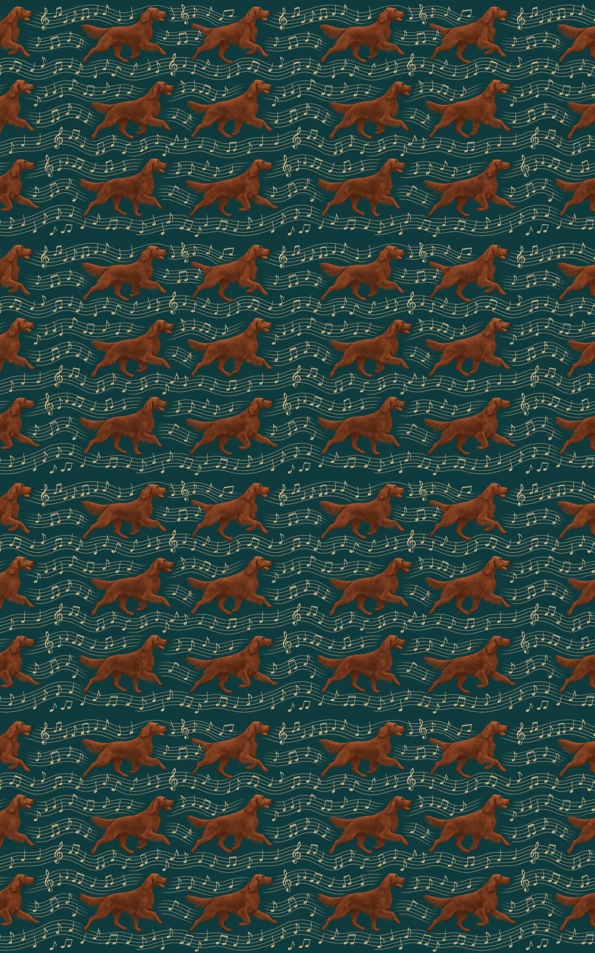 Irish Setter Symphony - London Penny Gift Wrap